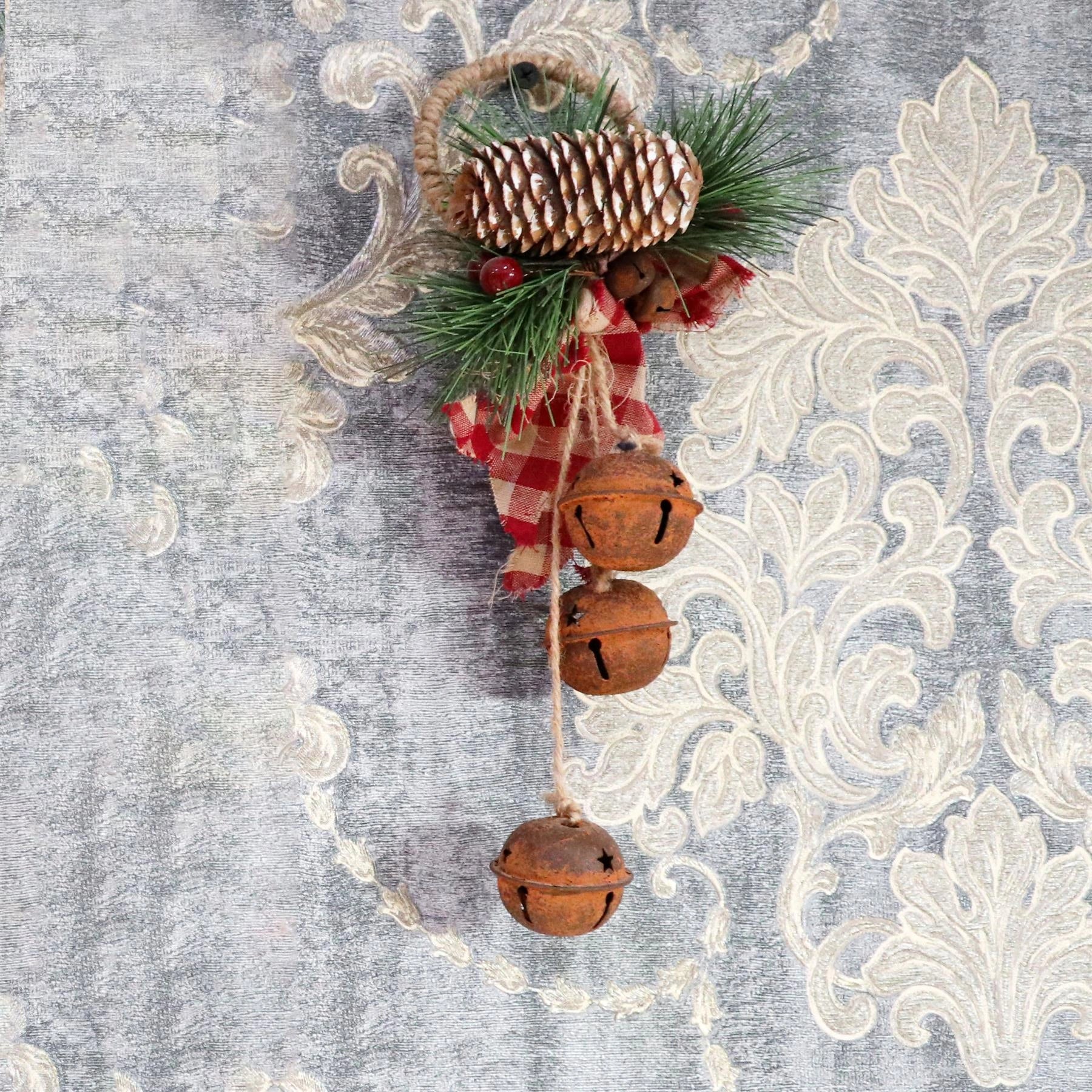 Hanging Decorations With Rusty Bells 27 Cm