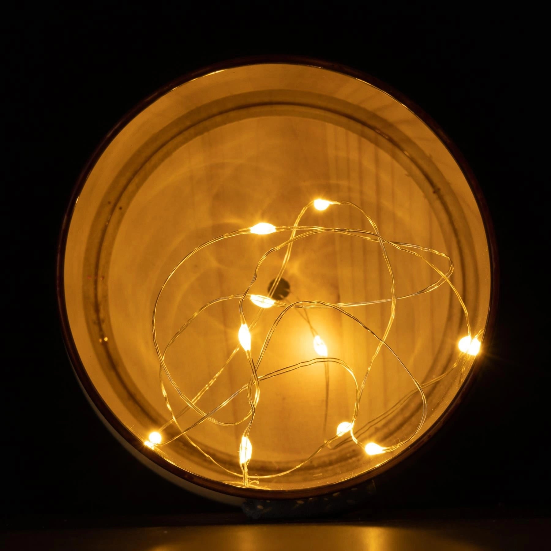 15cm Christmas Lantern LED  Lights Decorated Vase Table Lamp Santa Sleigh Scene