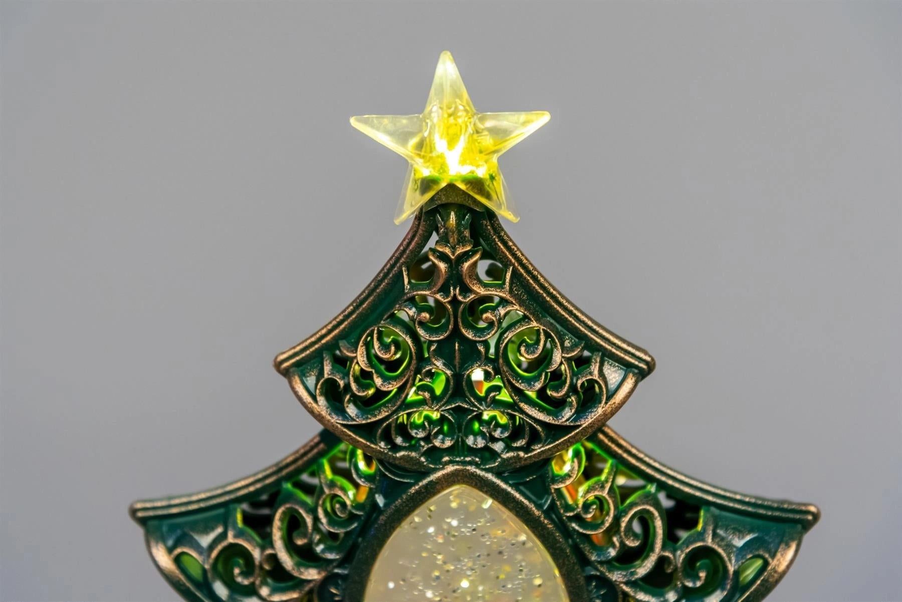 LED Light Christmas Tree Nativity Scene Lantert Glitter Snow Man Home Decoration