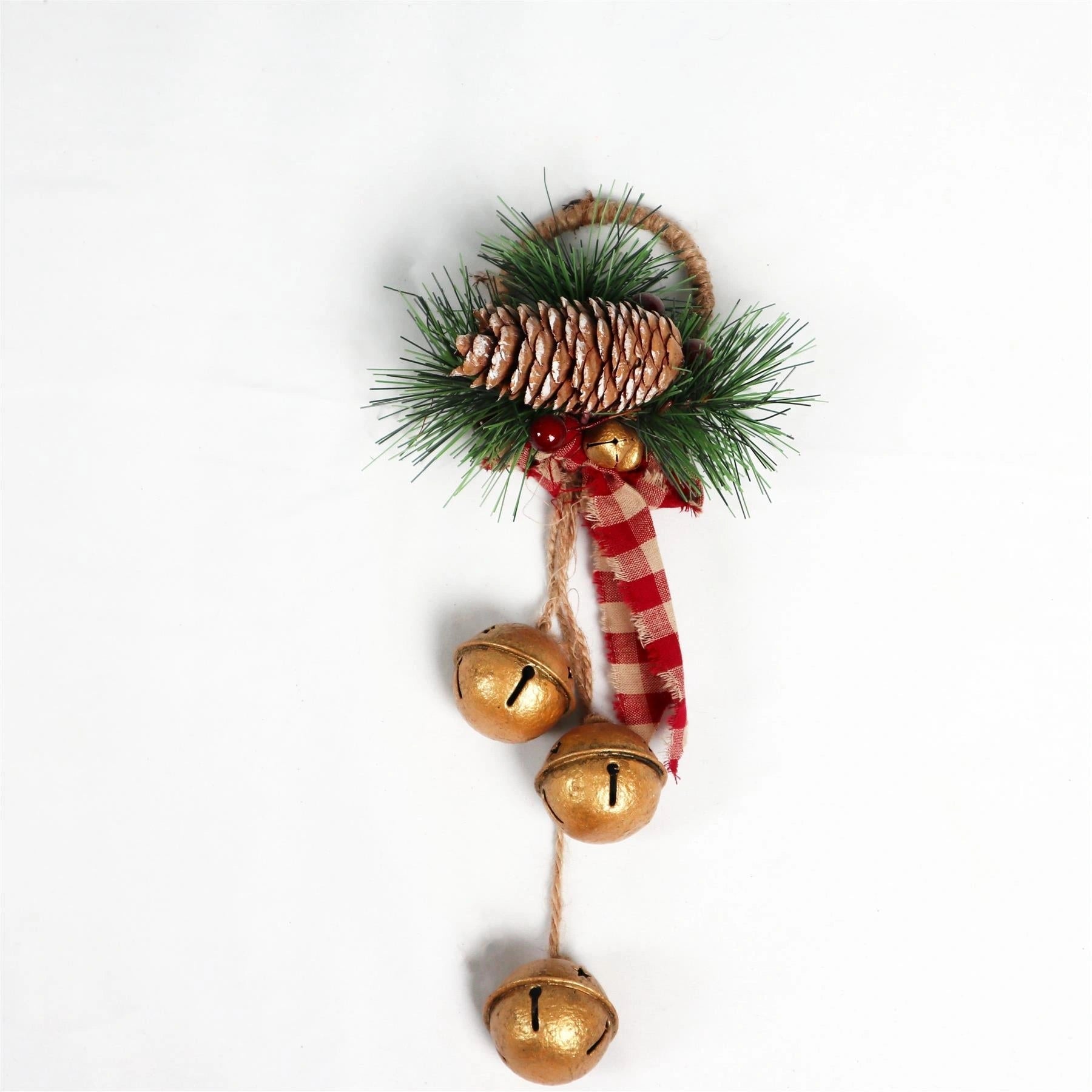 Hanging Decorations With Golden Bells 27 Cm