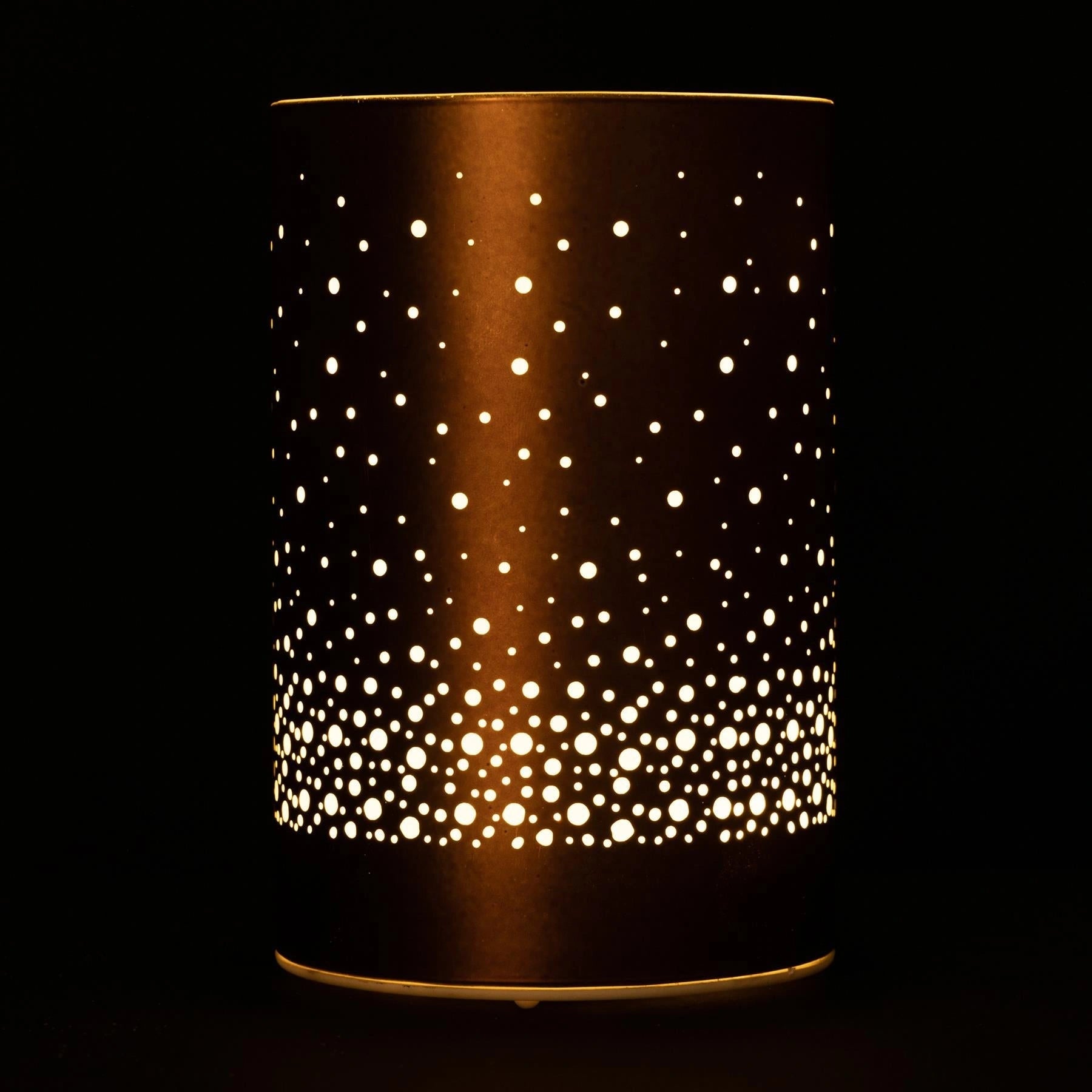 15cm Christmas Lantern LED Fairy Lights Table Lamp Decorated Vase Snowfall Scene