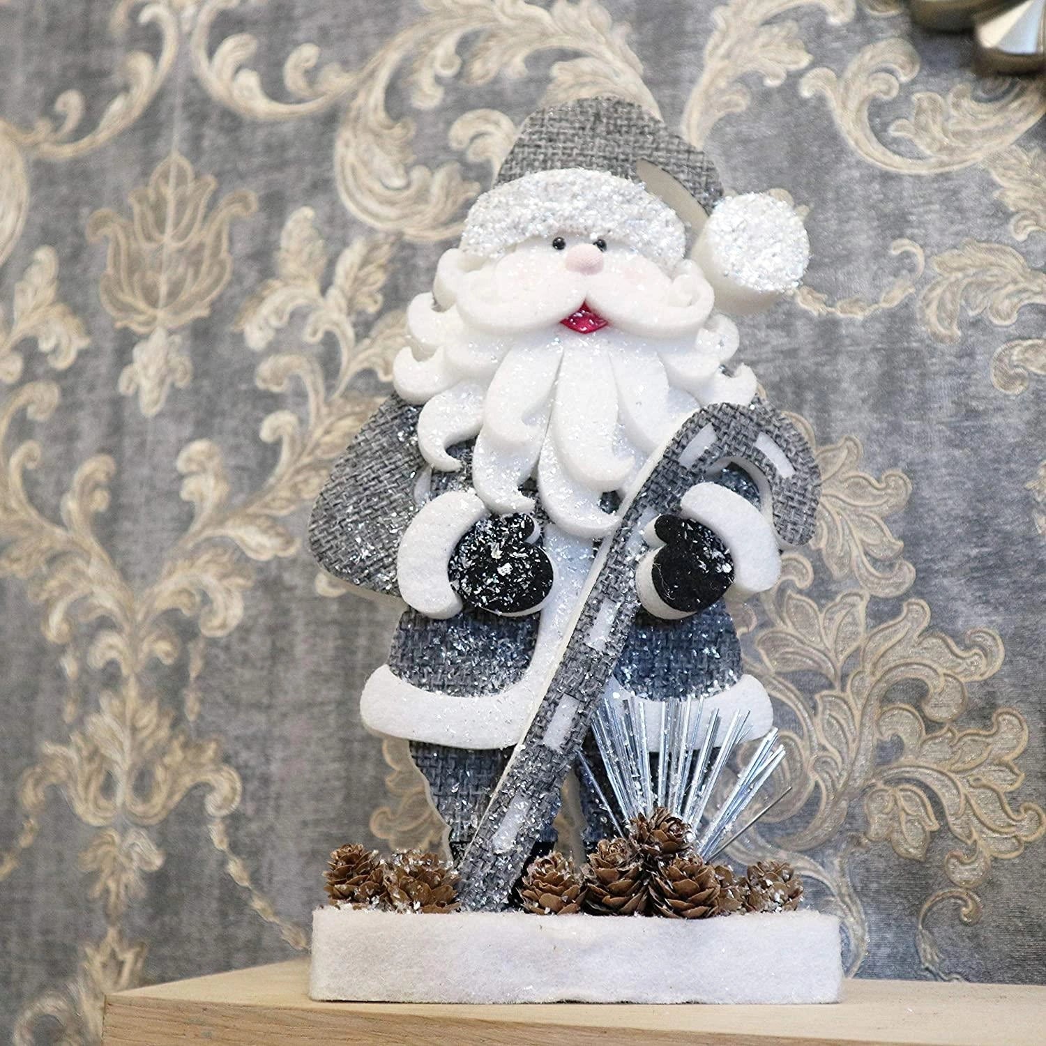 Christmas Figure Santa Table Decoration Center Piece Xmas Gift Home Window 32cm