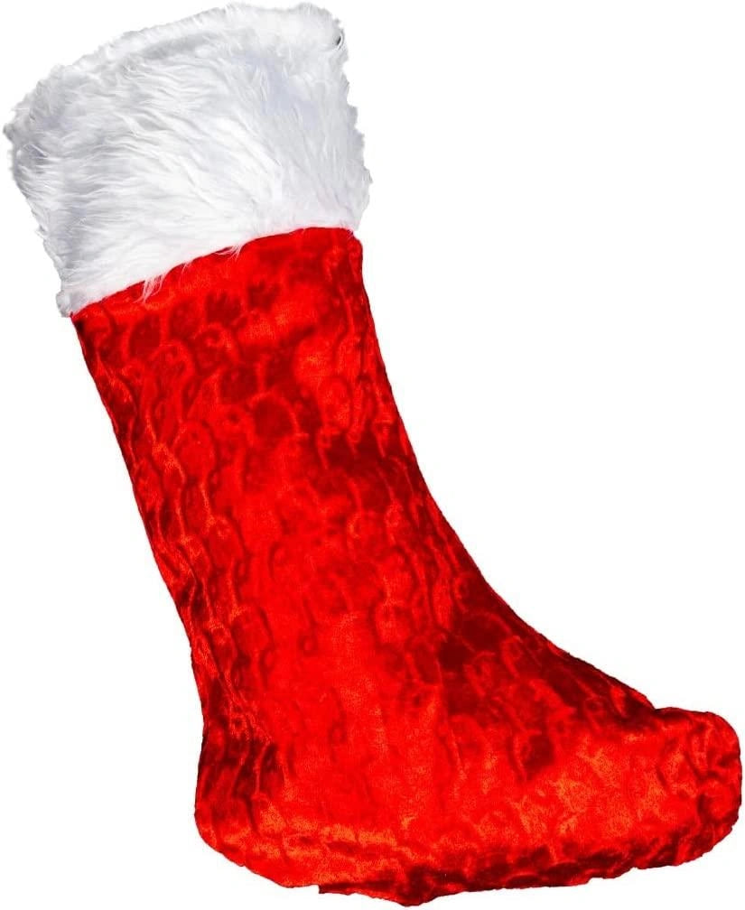 Deluxe Father Christmas Santa Sack Red Stocking Bag Gift Presents Christmas