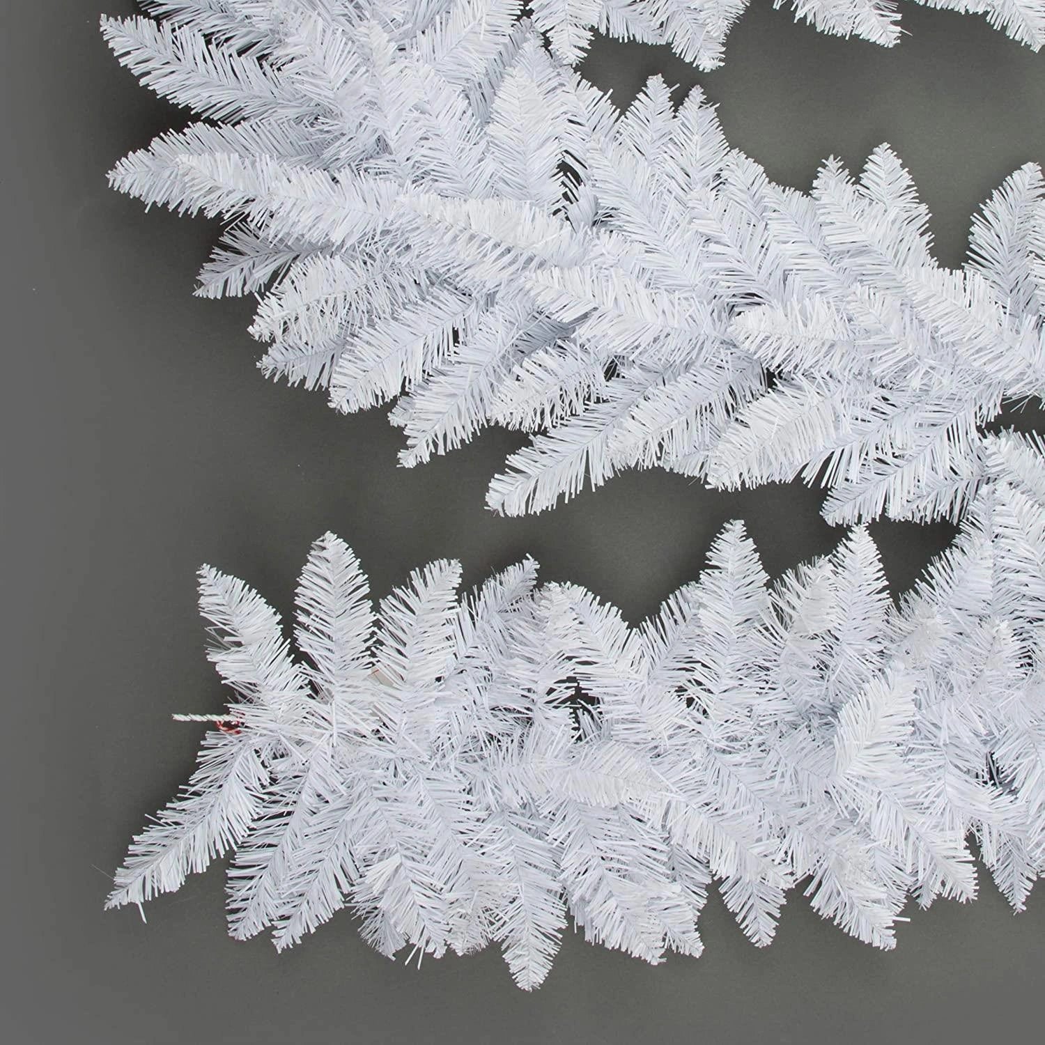 Christmas Garland White Artificial Bushy Pine Wall Door XMAS Home Decoration 2M