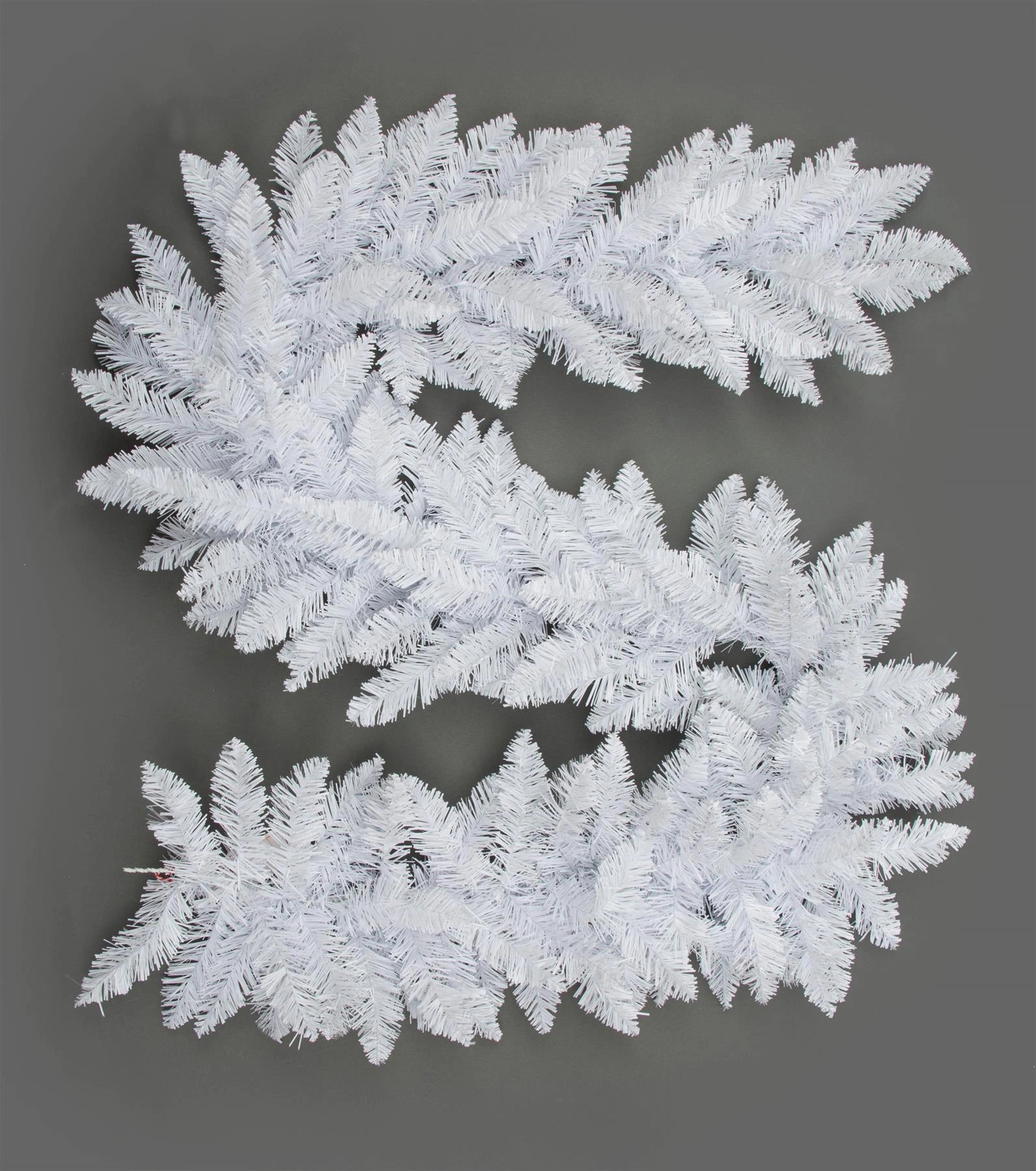 Christmas Garland White Artificial Bushy Pine Wall Door XMAS Home Decoration 2M