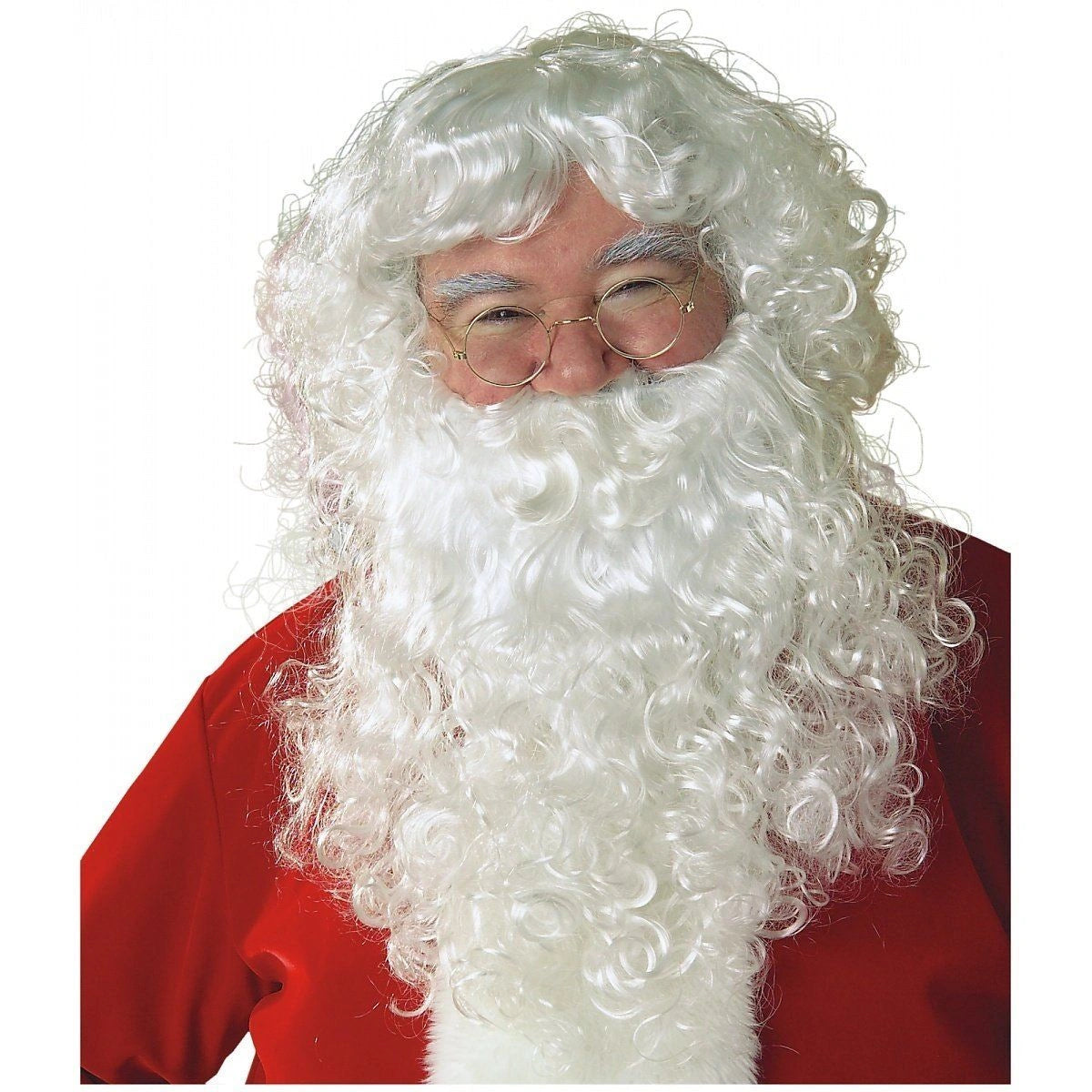 Santa Beard And Wig Christmas Costume Accessory Facial Fancy Dress Accessory
