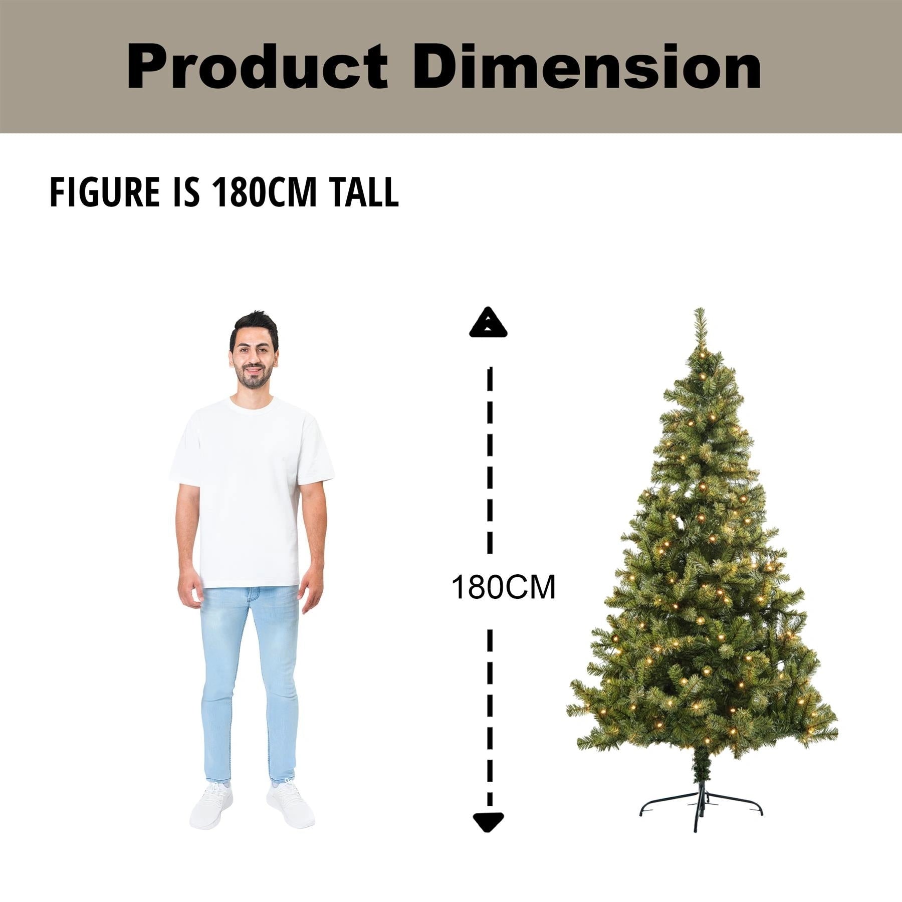 6FT Christmas Tree White Xmas Artificial Bushy Pine Outdoor Xmas Home Decoration