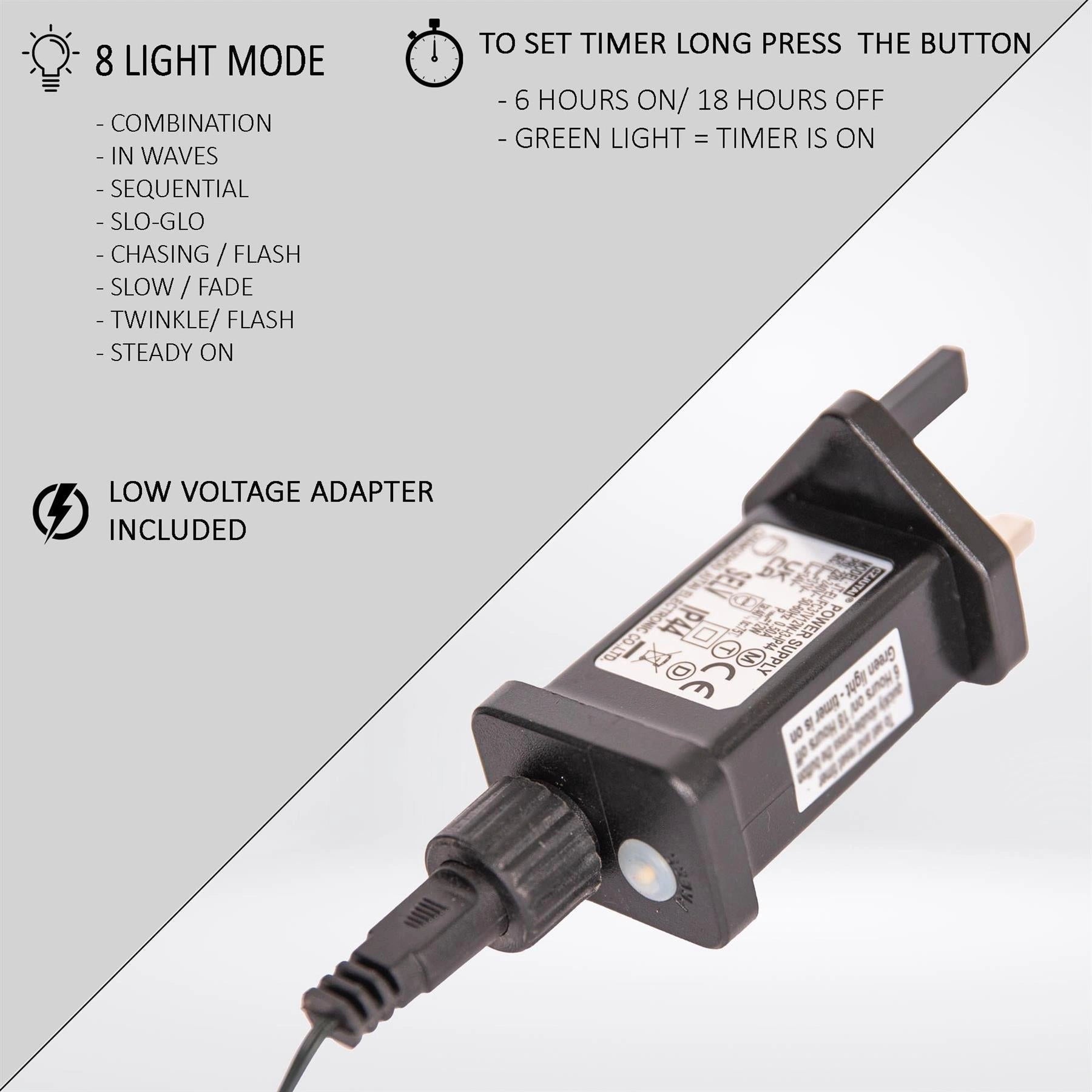 5Ft/1.5m Pre Lit Potted Snow Flocked Christmas Tree with 100 Warm White LED Lights Changing 8 Modes, PE PVC Mixed Snowy Tips, Resin Base Stand, 150 cm