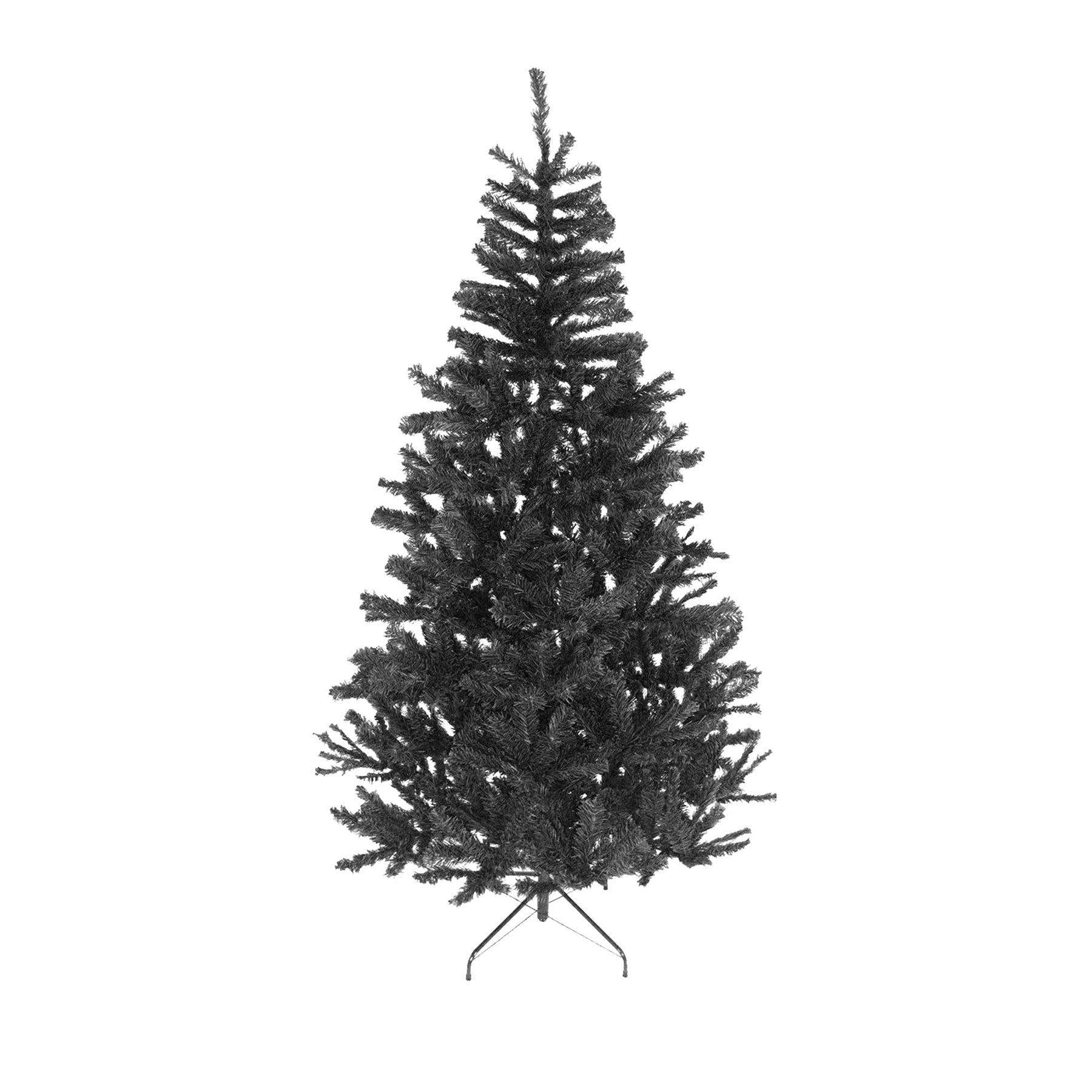 Black Christmas Tree Xmas Halloween Bushy Pine Outdoor Xmas Home Decoration 4FT