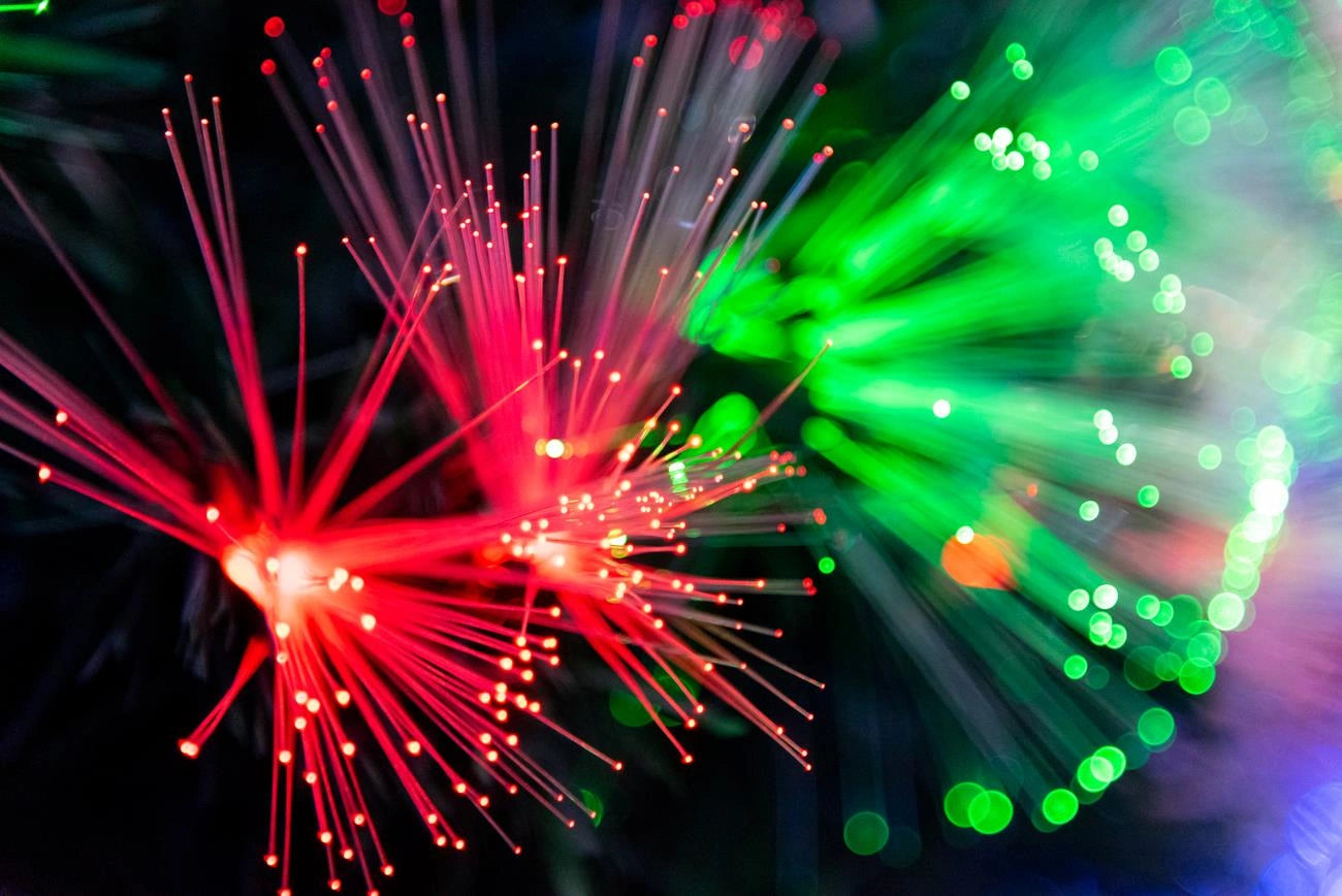 Pre-Lit Christmas Tree Fiber Optic Pine LED Lights Xmas Decor Galactic Star 4FT