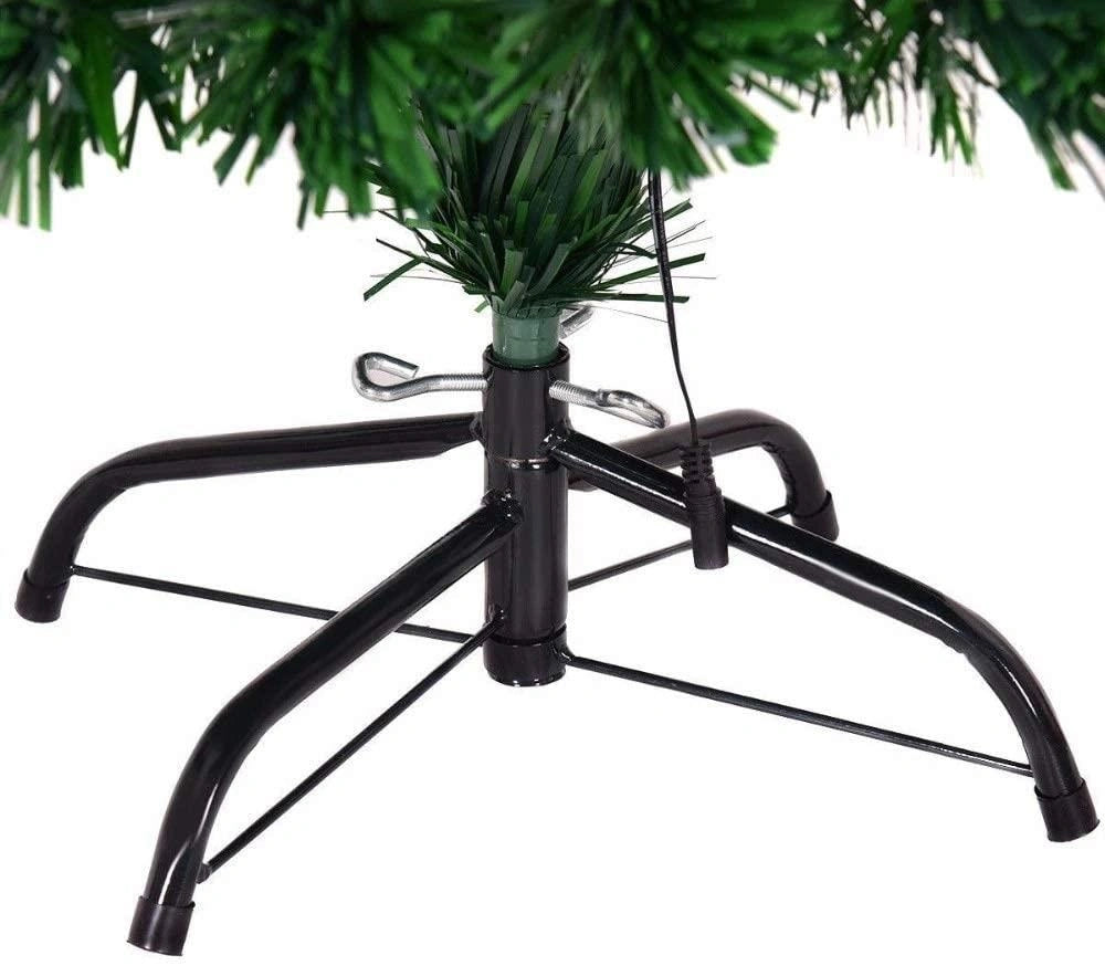 6FT Pre-Lit Christmas Tree Green Fiber Optic LED Light Xmas Home Holiday Decor