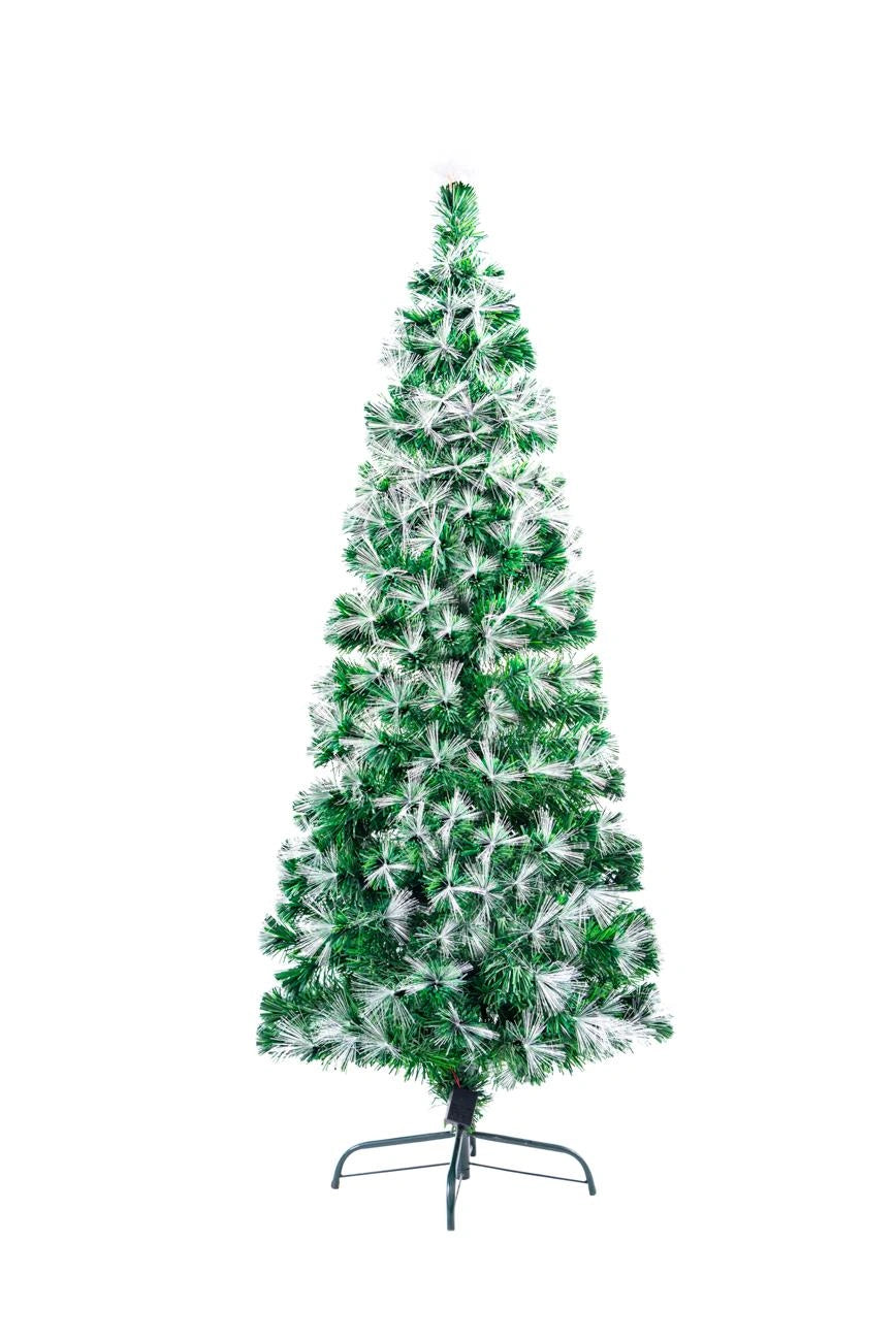 3FT Pre-Lit Christmas Tree Green Fiber Optic LED Lights Xmas Home Holiday Decor