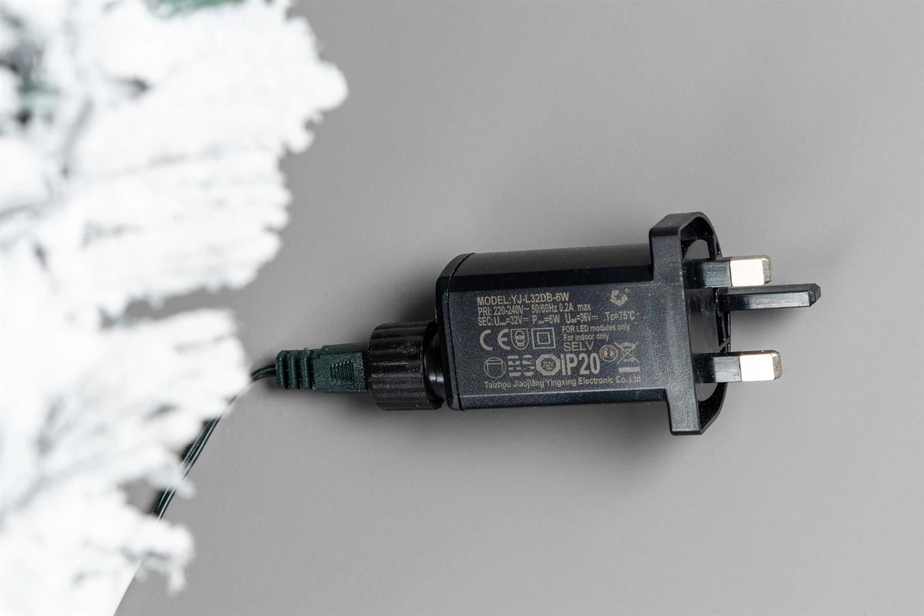 5FT Pre Lit Pop Up Christmas Tree LED Lights Decorated Snow Flocked Xmas Decor