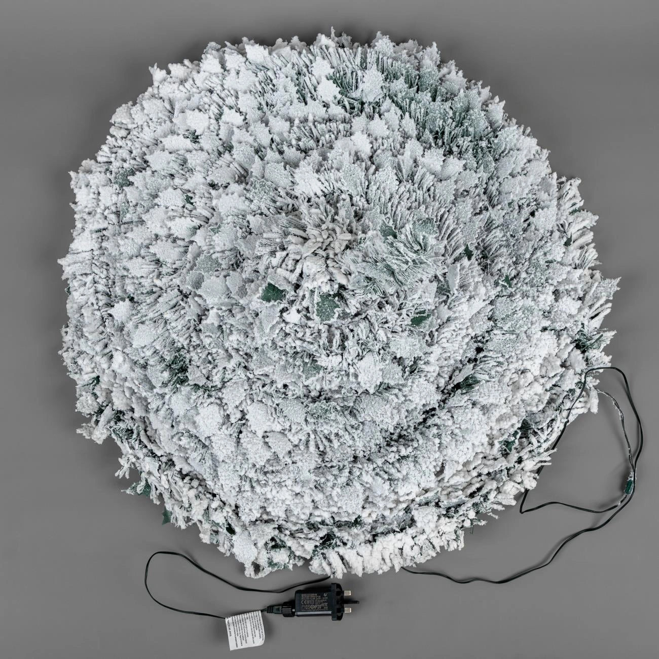 6FT Pre Lit Pop Up Christmas Tree LED Lights Decorated Snow Flocked Xmas Decor