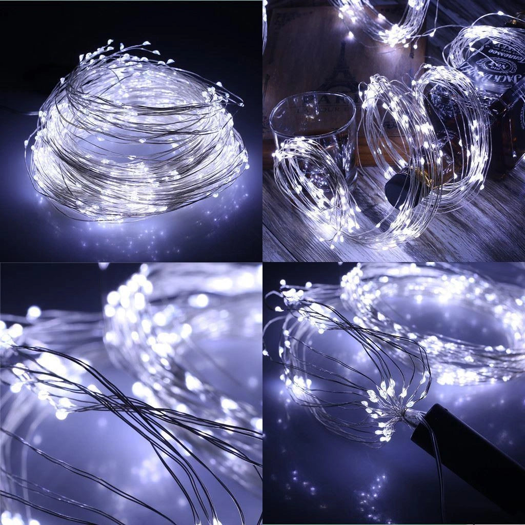 Christmas Fairy Lights 40LED Micro Rice Battery Operated Indoor Xmas Home Decor