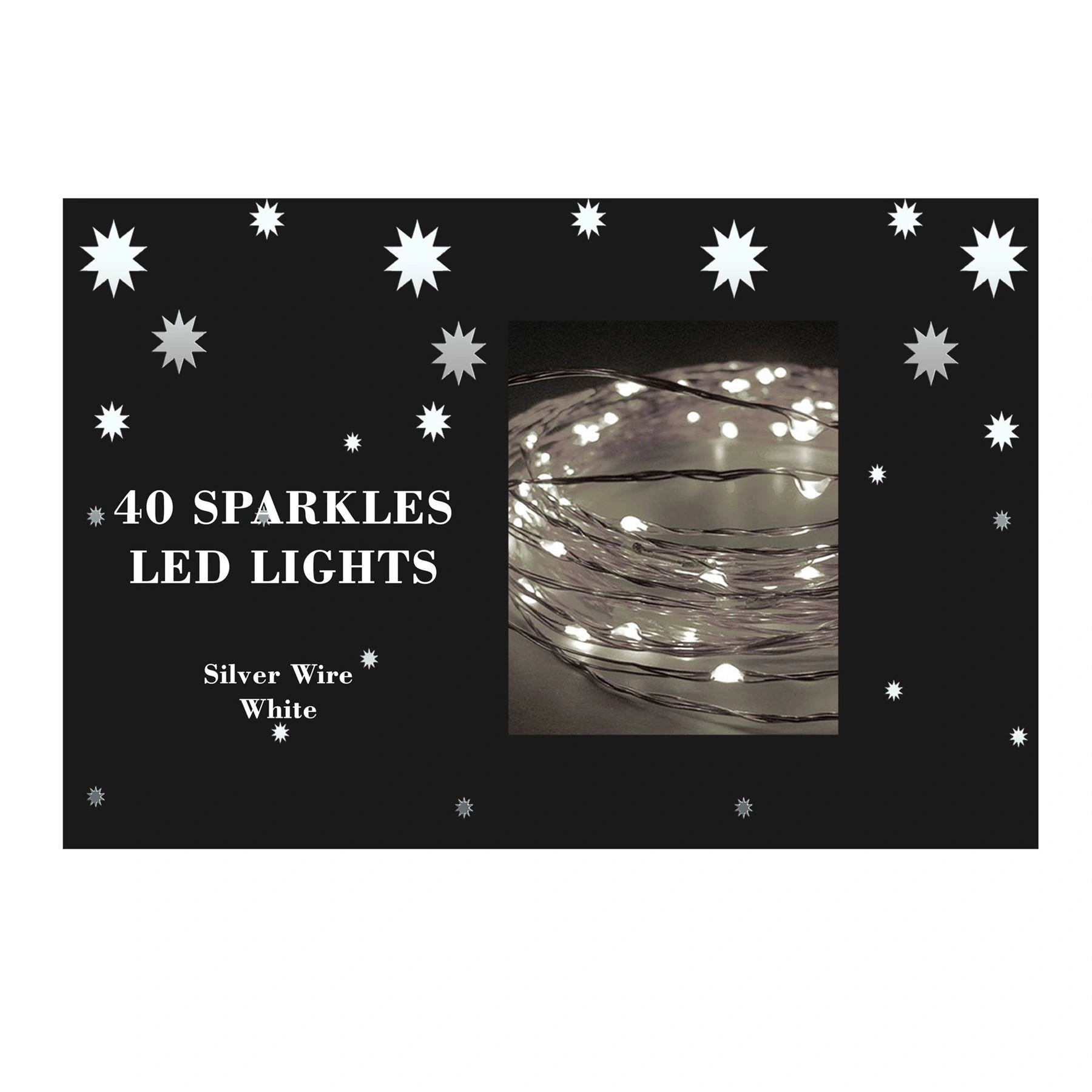 Christmas Fairy Lights 40LED Micro Rice Battery Operated Indoor Xmas Home Decor