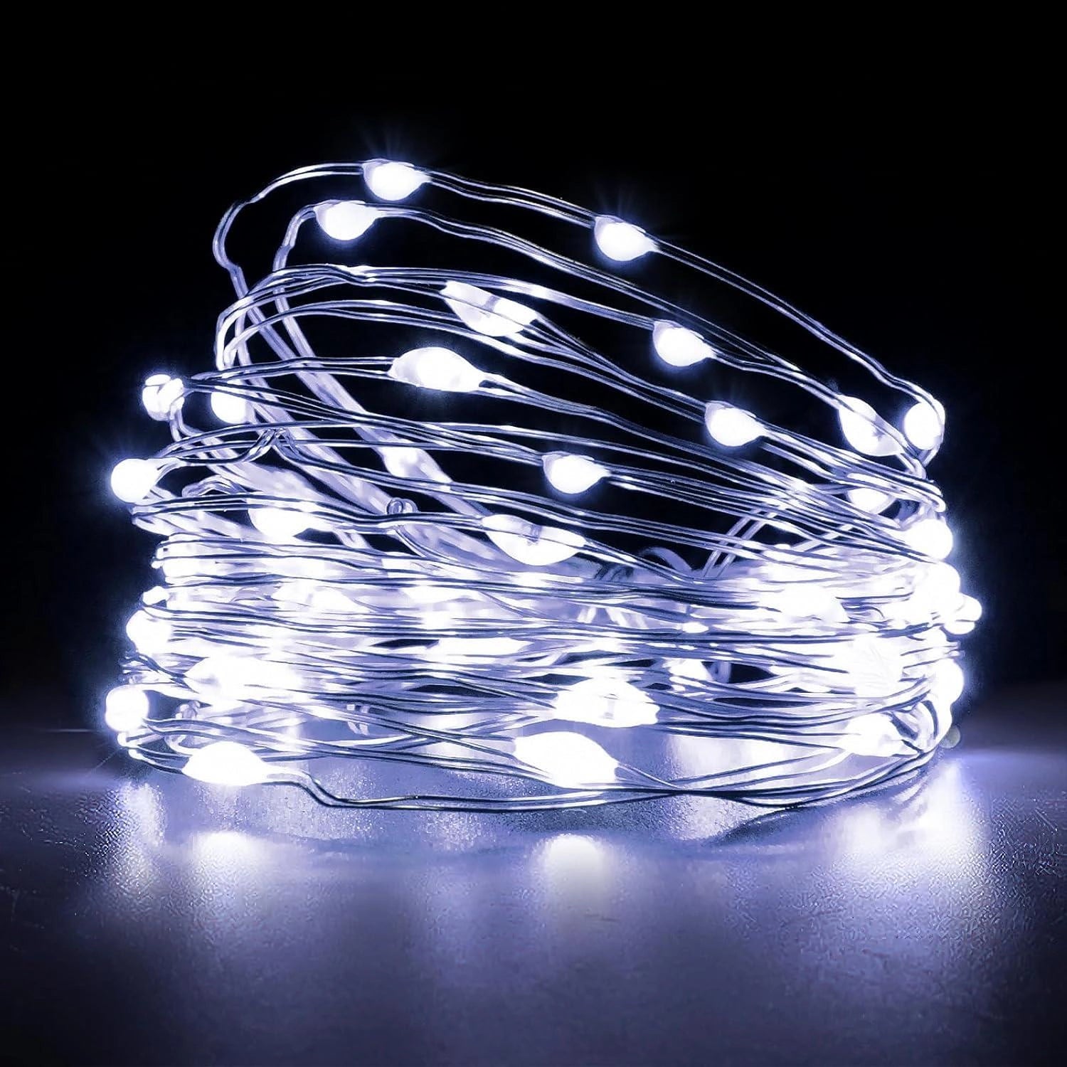 Christmas Fairy Lights 100LED Micro Rice Battery Operated Indoor Xmas Home Decor