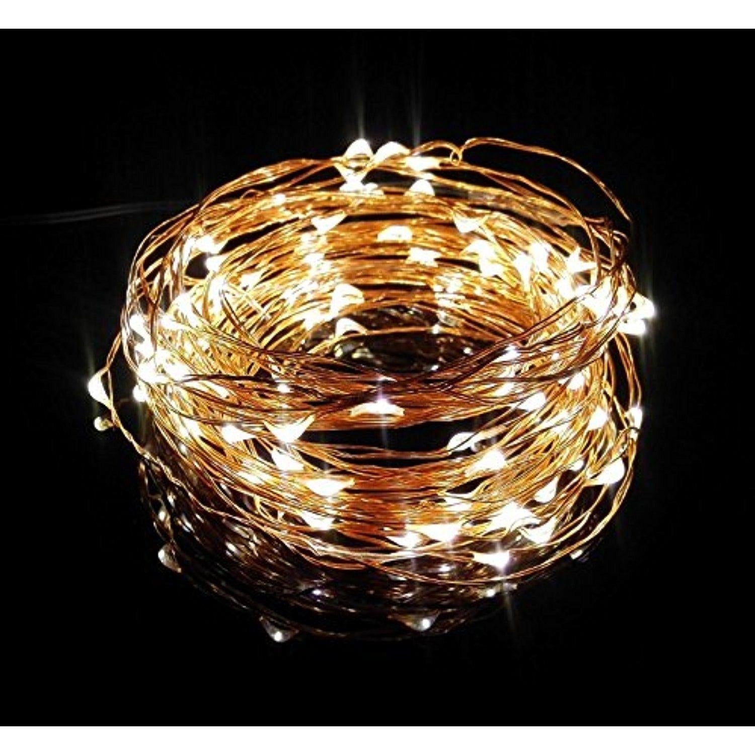 Christmas Fairy Lights 100LED Micro Rice Battery Operated Indoor Xmas Home Decor