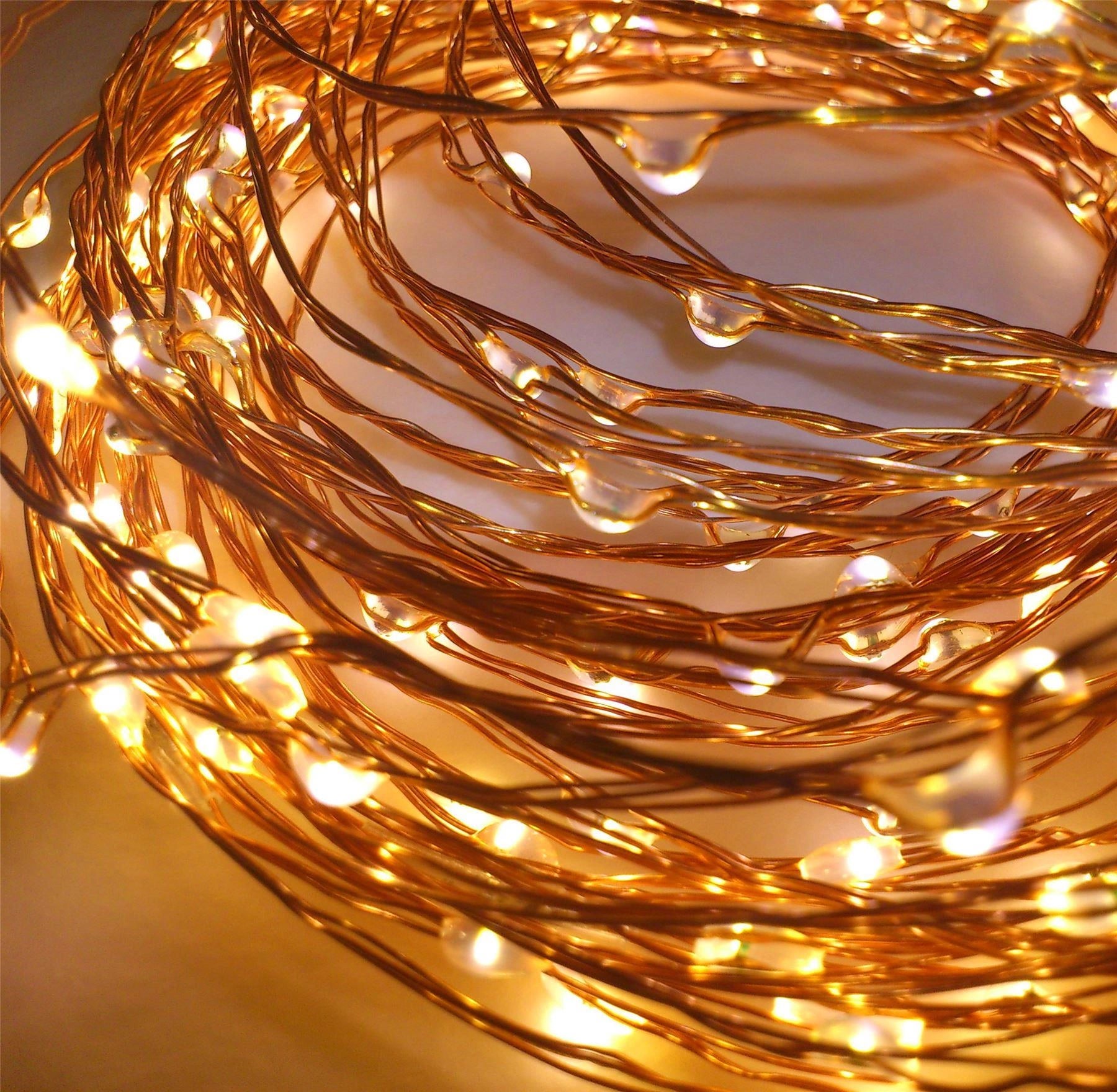 Christmas Fairy Lights 100LED Micro Rice Battery Operated Indoor Xmas Home Decor