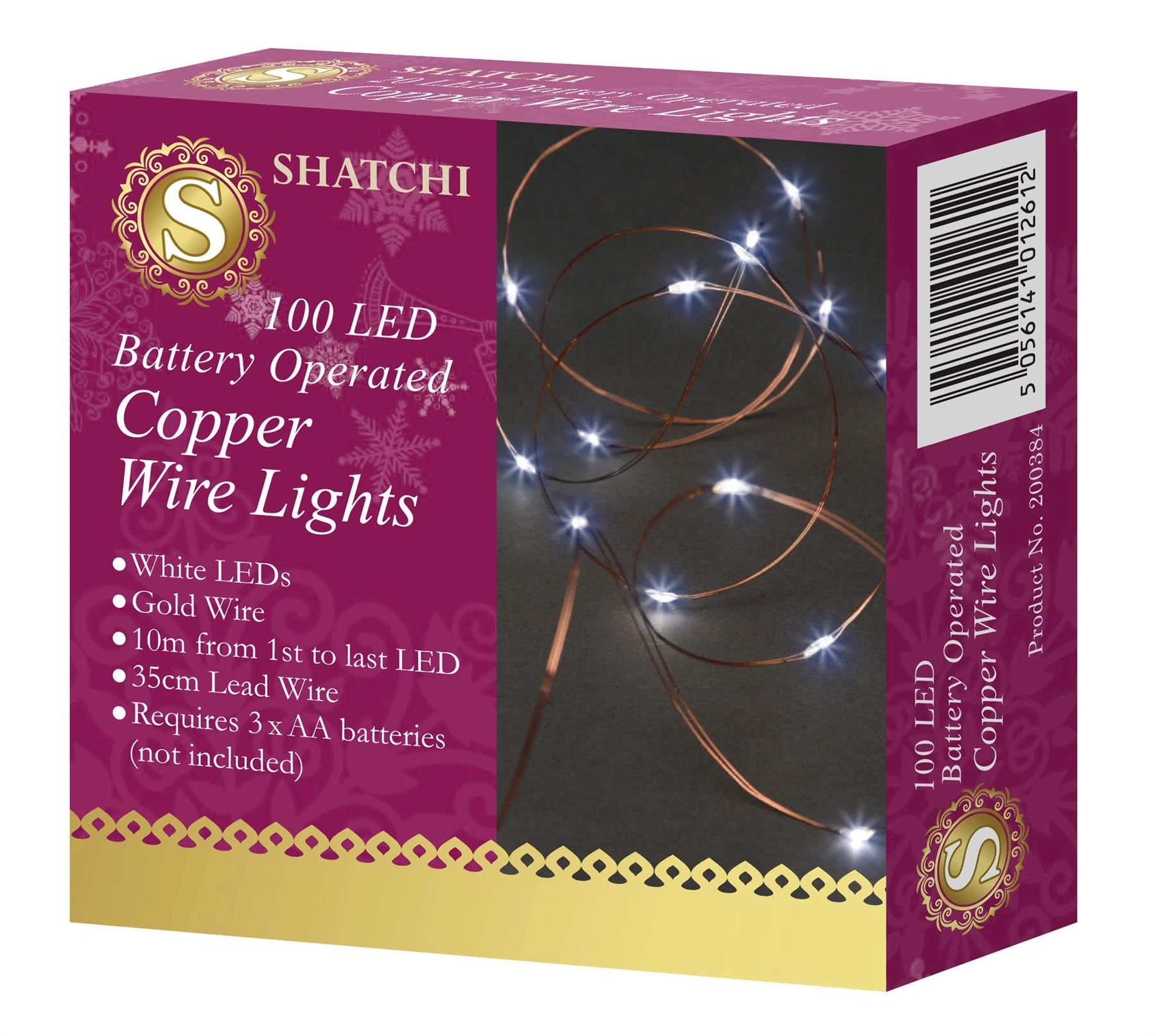 Christmas Fairy Lights 100LED Micro Rice Battery Operated Indoor Xmas Home Decor