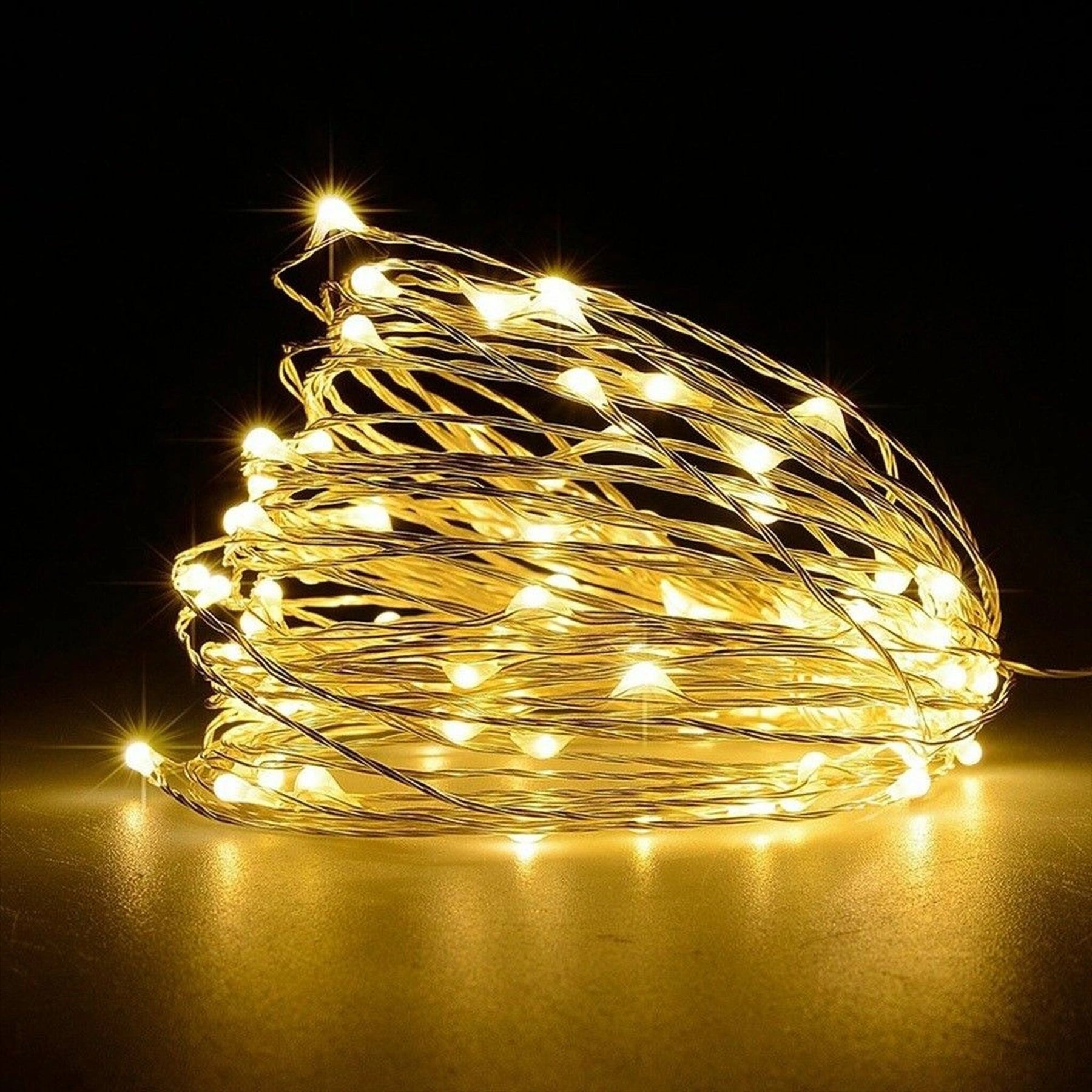 Christmas Fairy Lights 100LED Micro Rice Battery Operated Indoor Xmas Home Decor