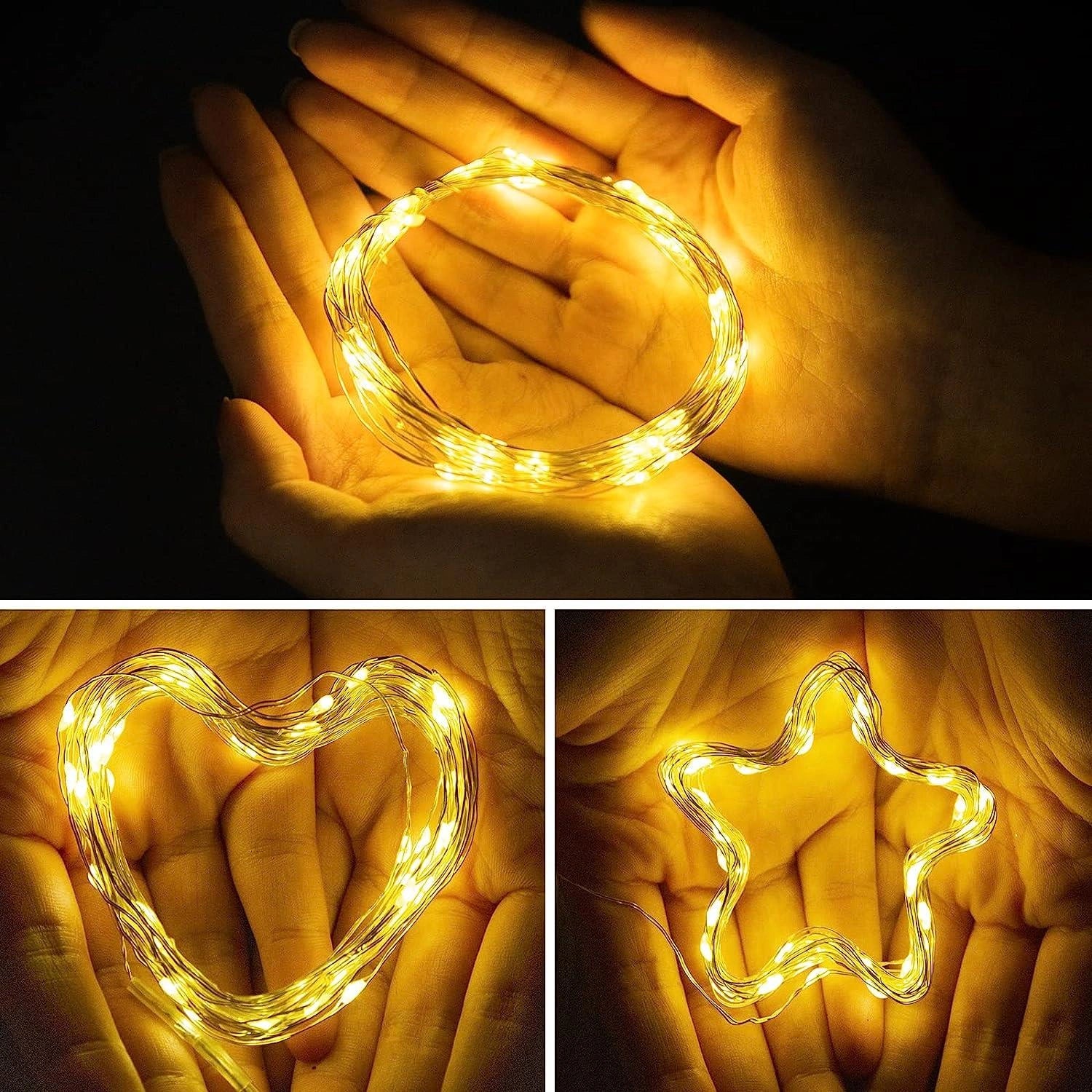 Christmas Fairy Lights 40LED Micro Rice Battery Operated Indoor Xmas Home Decor