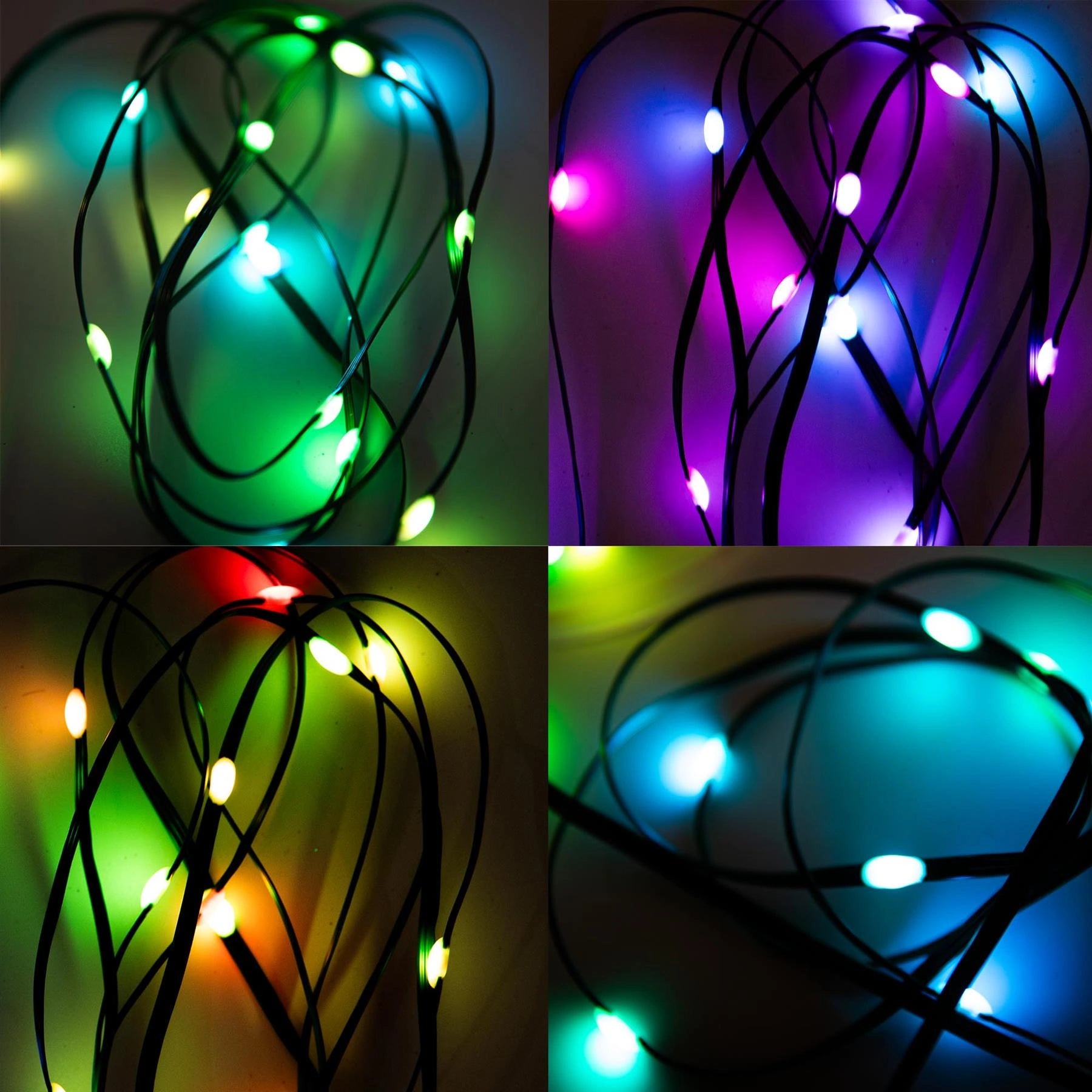 20M Christmas Decoration LED Strip Light Battery USB Operated Remote App Control