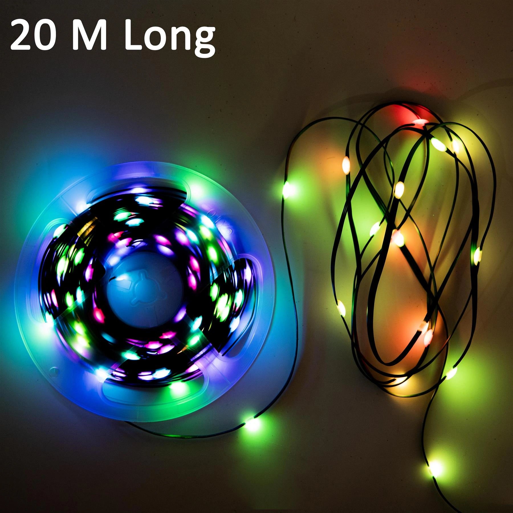20M Christmas Decoration LED Strip Light Battery USB Operated Remote App Control