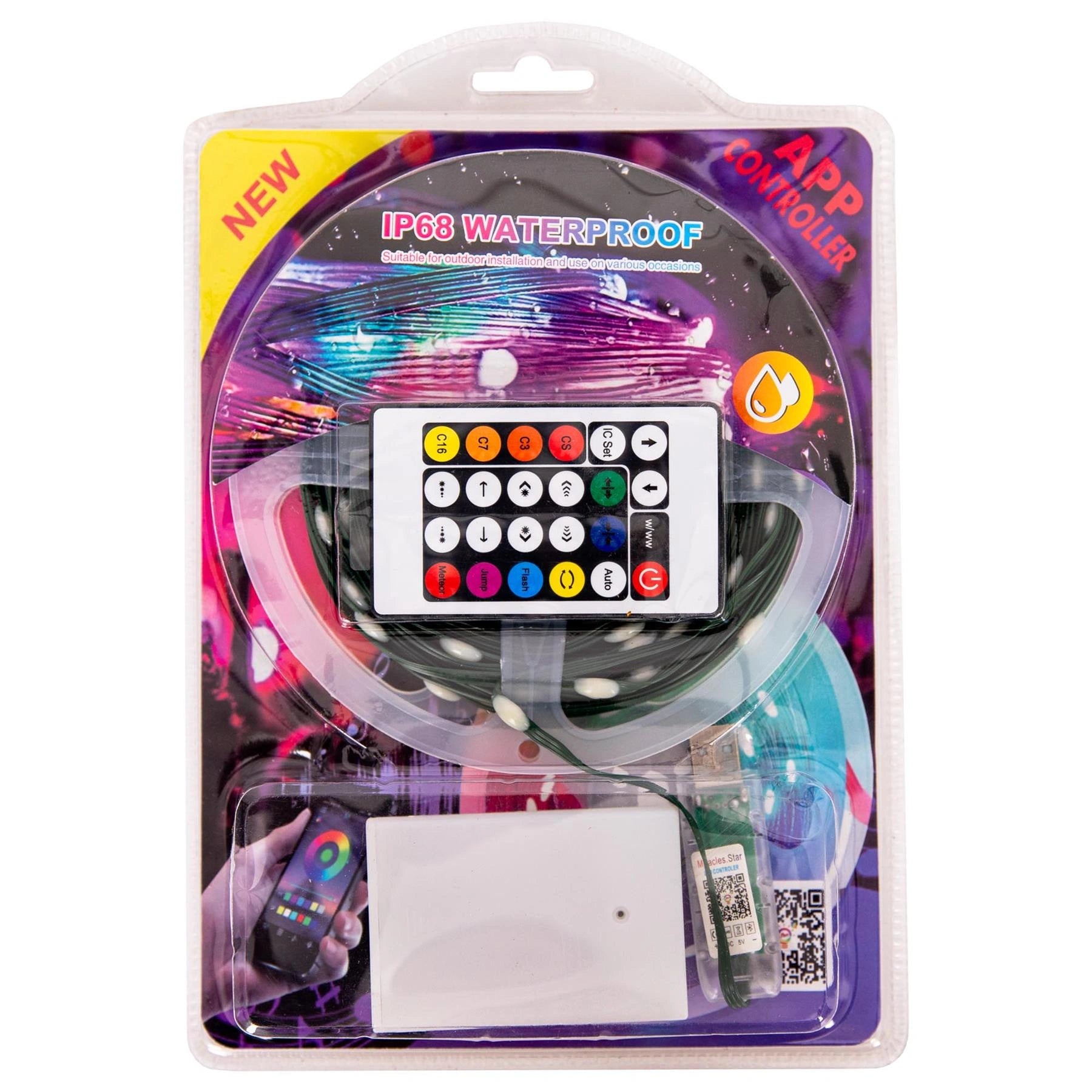 20M Christmas Decoration LED Strip Light Battery USB Operated Remote App Control