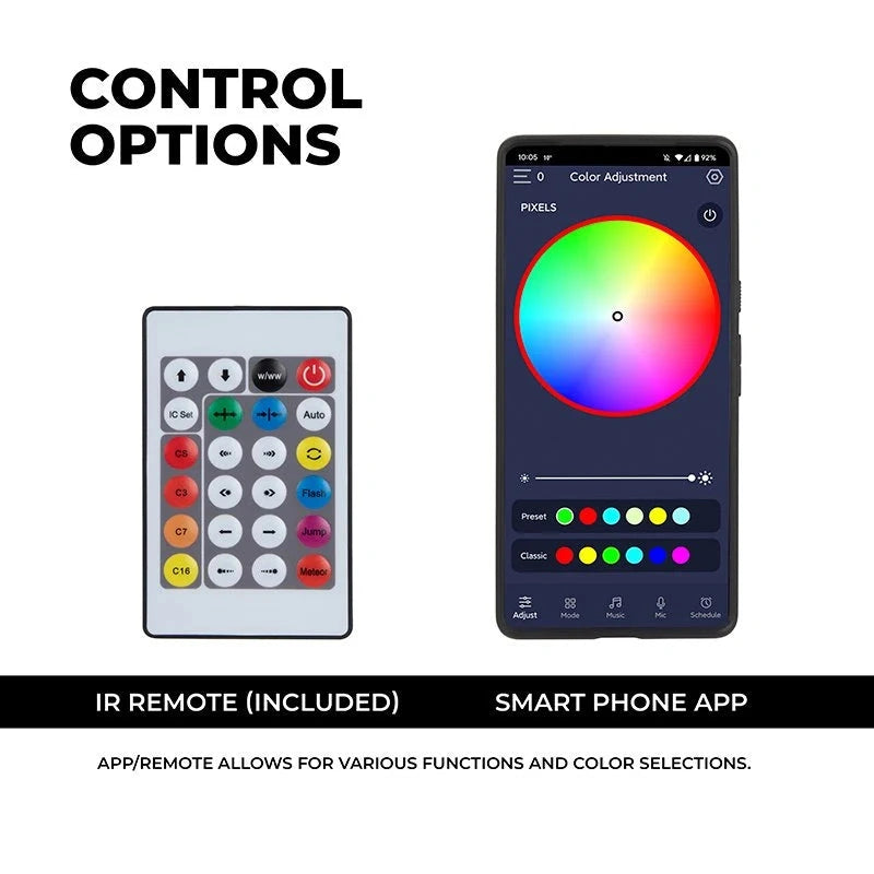 20M Christmas Decoration LED Strip Light Battery USB Operated Remote App Control