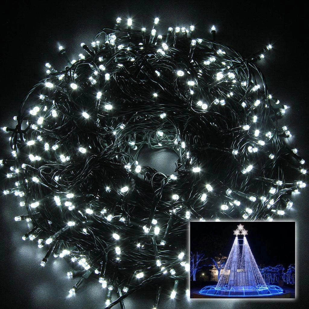300 LED Fairy Lights Christmas Outdoor Main Plug-In Xmas Home Garden Tree Decor