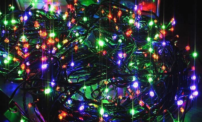 100 LED Fairy Lights Christmas Outdoor Main Plug-In Xmas Home Garden Tree Decor