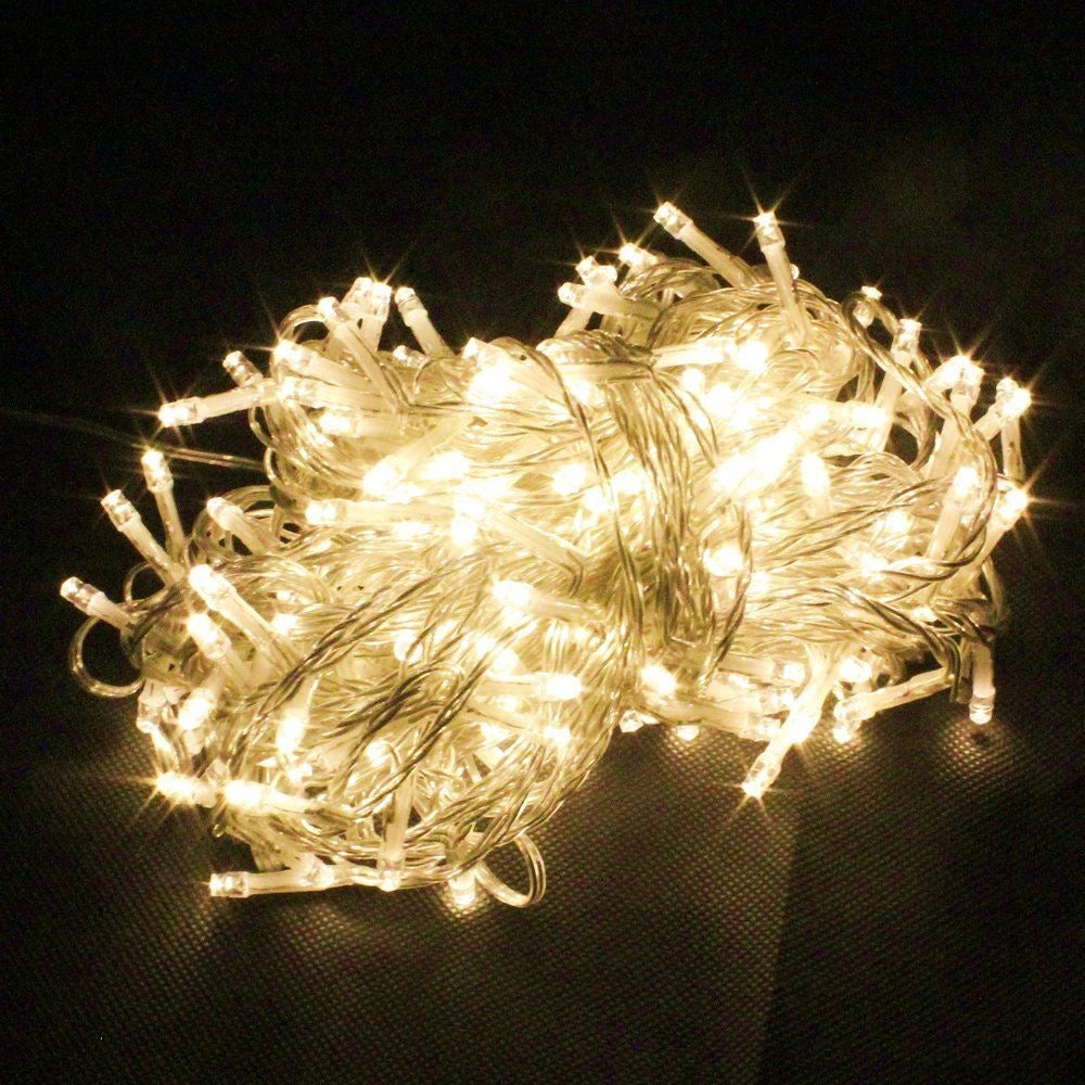 Christmas LED String 100 Fairy Light Main Plug in Outdoor Garden Xmas Home Decor