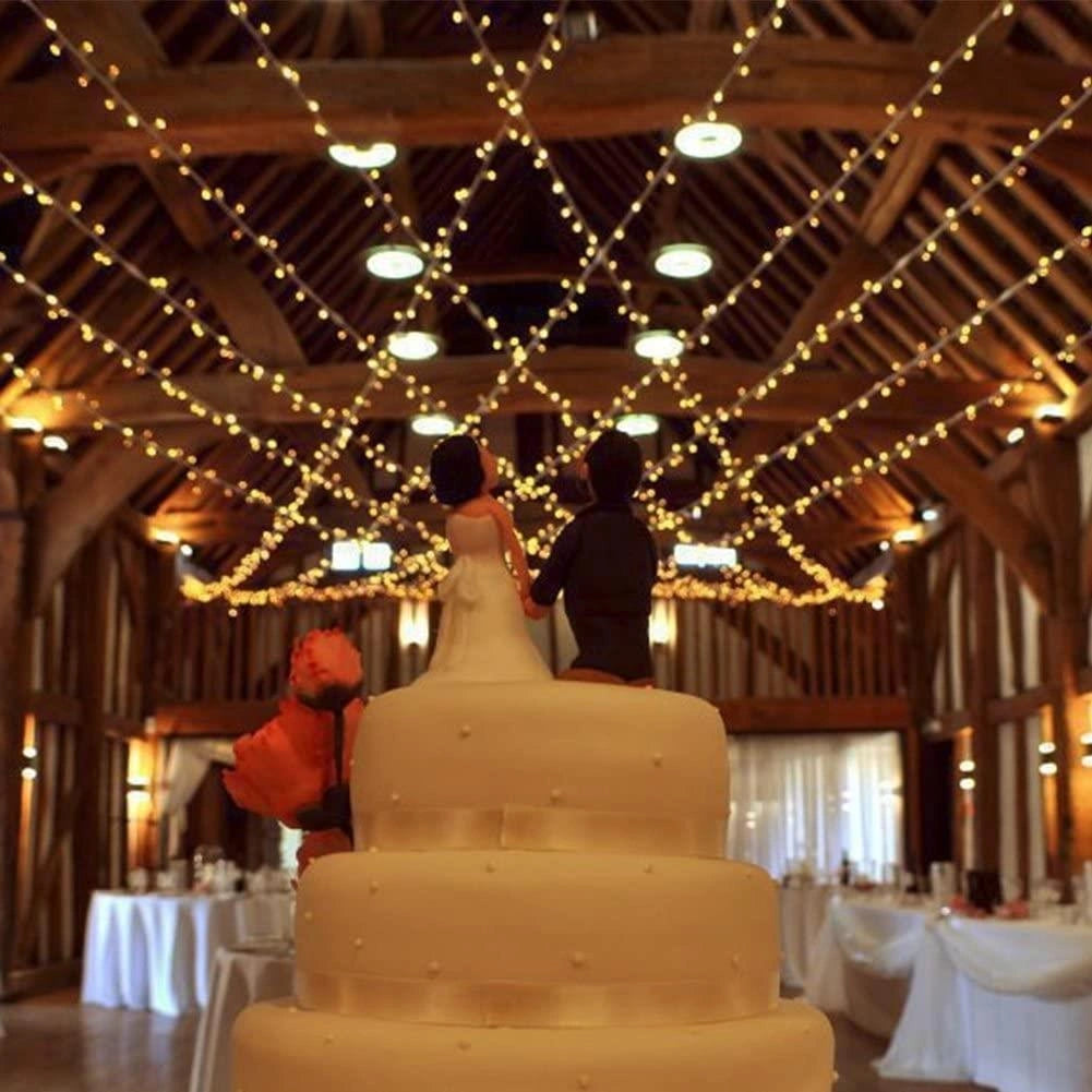 Christmas LED String 300 Fairy Light Main Plug in Outdoor Garden Xmas Home Decor