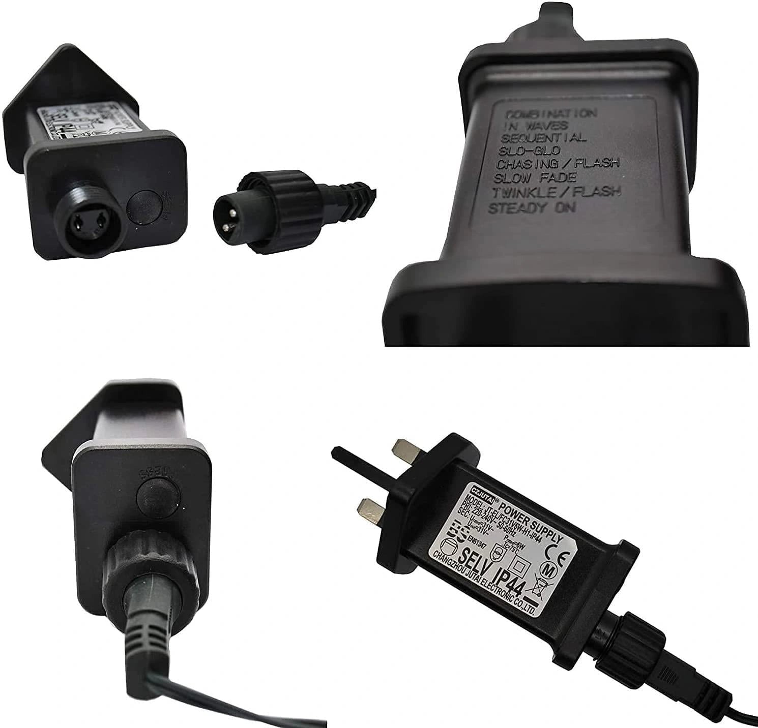 100 Christmas LED Fairy Lights Mains Plug-In Outdoor Garden Xmas Tree Home Decor