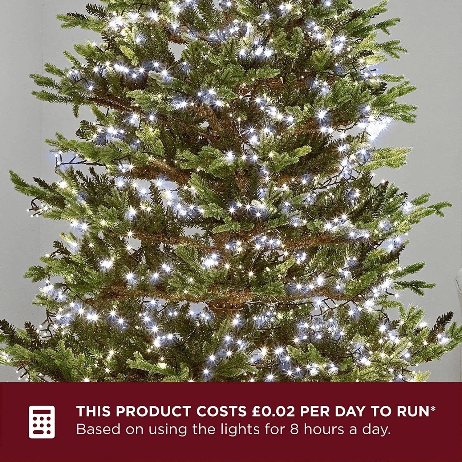 750 LED Compact Christmas Lights Mains String Multifunction Tree Home Xmas Decor