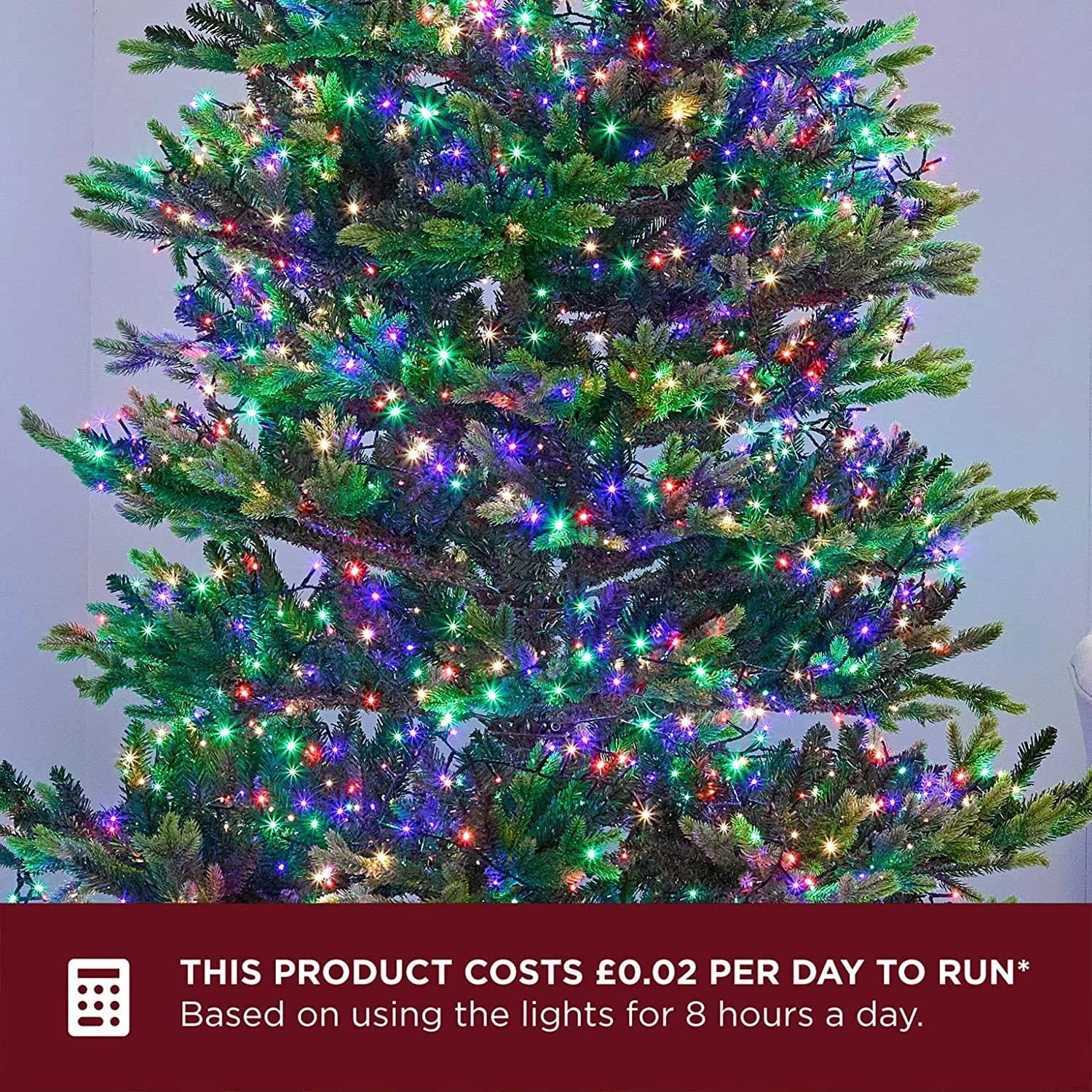 750 LED Compact Christmas Lights Mains String Multifunction Tree Home Xmas Decor