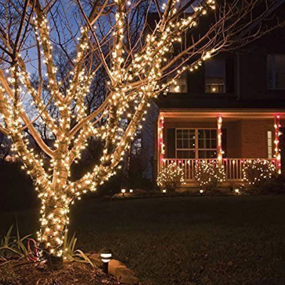 Christmas LED String 500 Fairy Light Main Plug in Outdoor Garden Xmas Home Decor