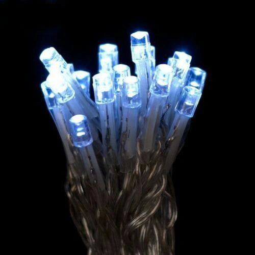 Christmas LED String 100 Fairy Light Main Plug in Outdoor Garden Xmas Home Decor