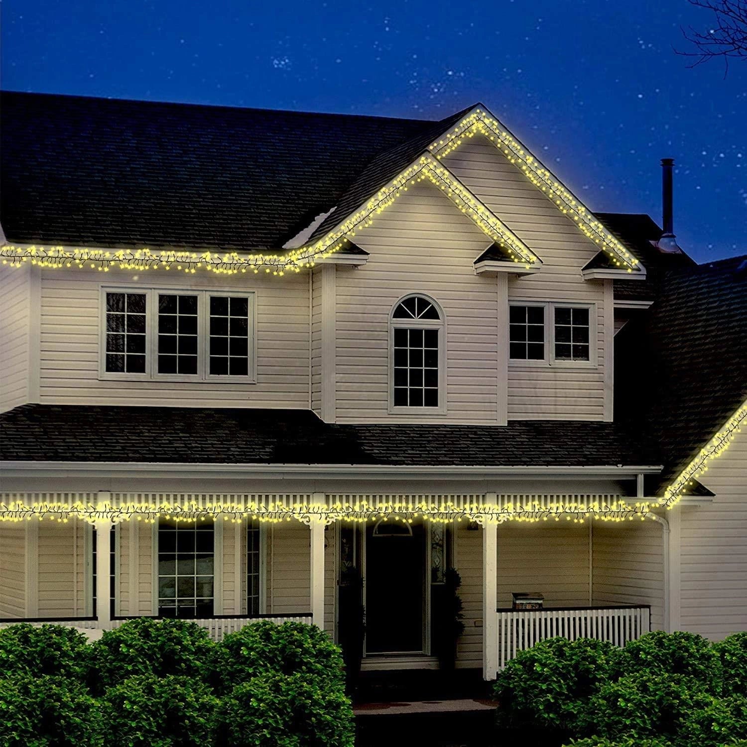 Christmas Fairy Lights 720 LED Cluster Indoor Outdoor Tree Home Xmas Decoration