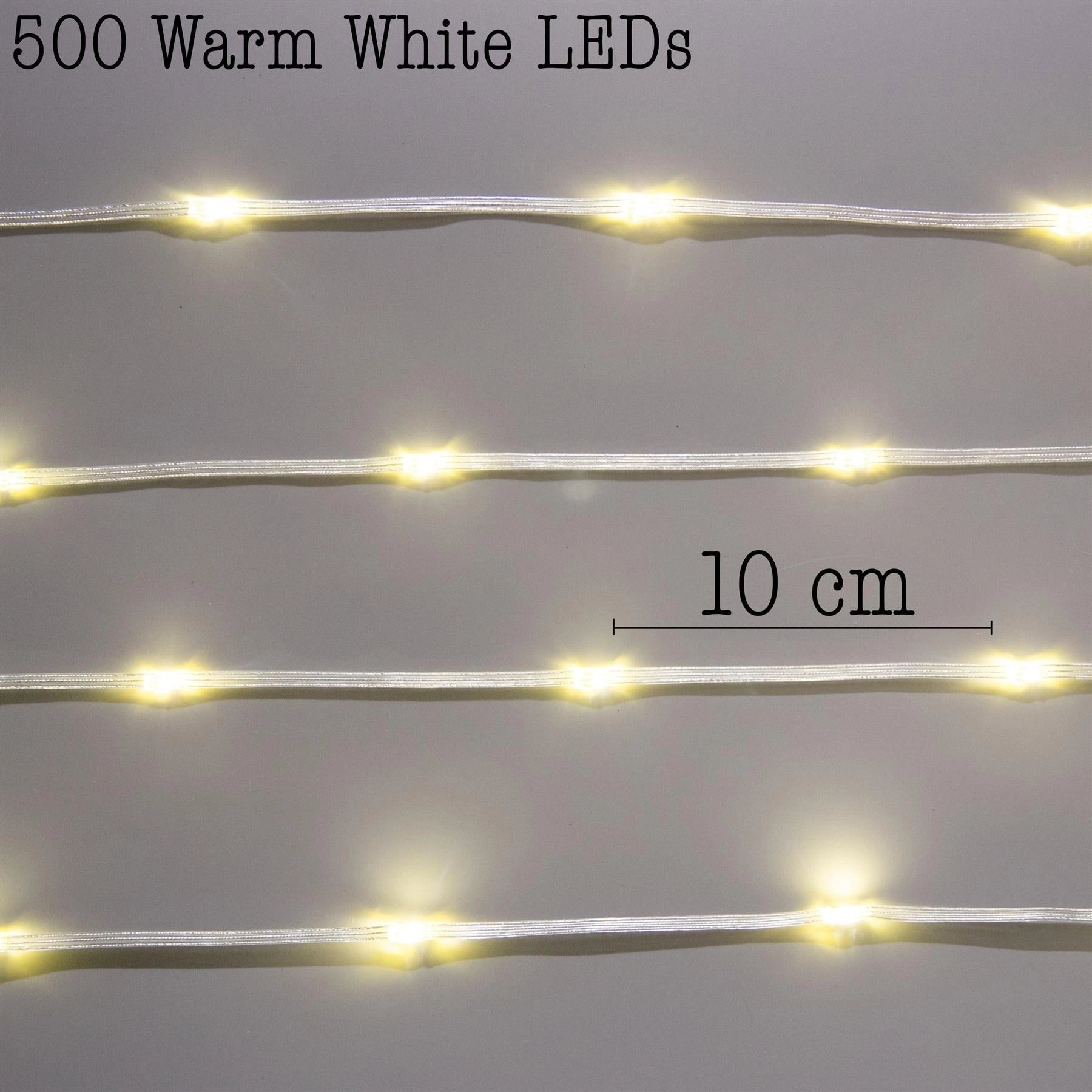 500 LED Christmas Light String Multifunction Xmas Tree Garden Festive Home Decor