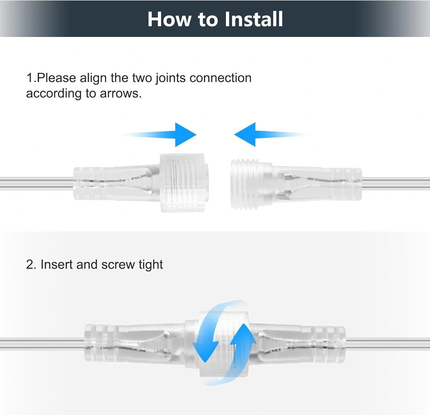 10M Extension Cable 2Pin LED Connector G40 Globe Outdoor Festoon Christmas Light