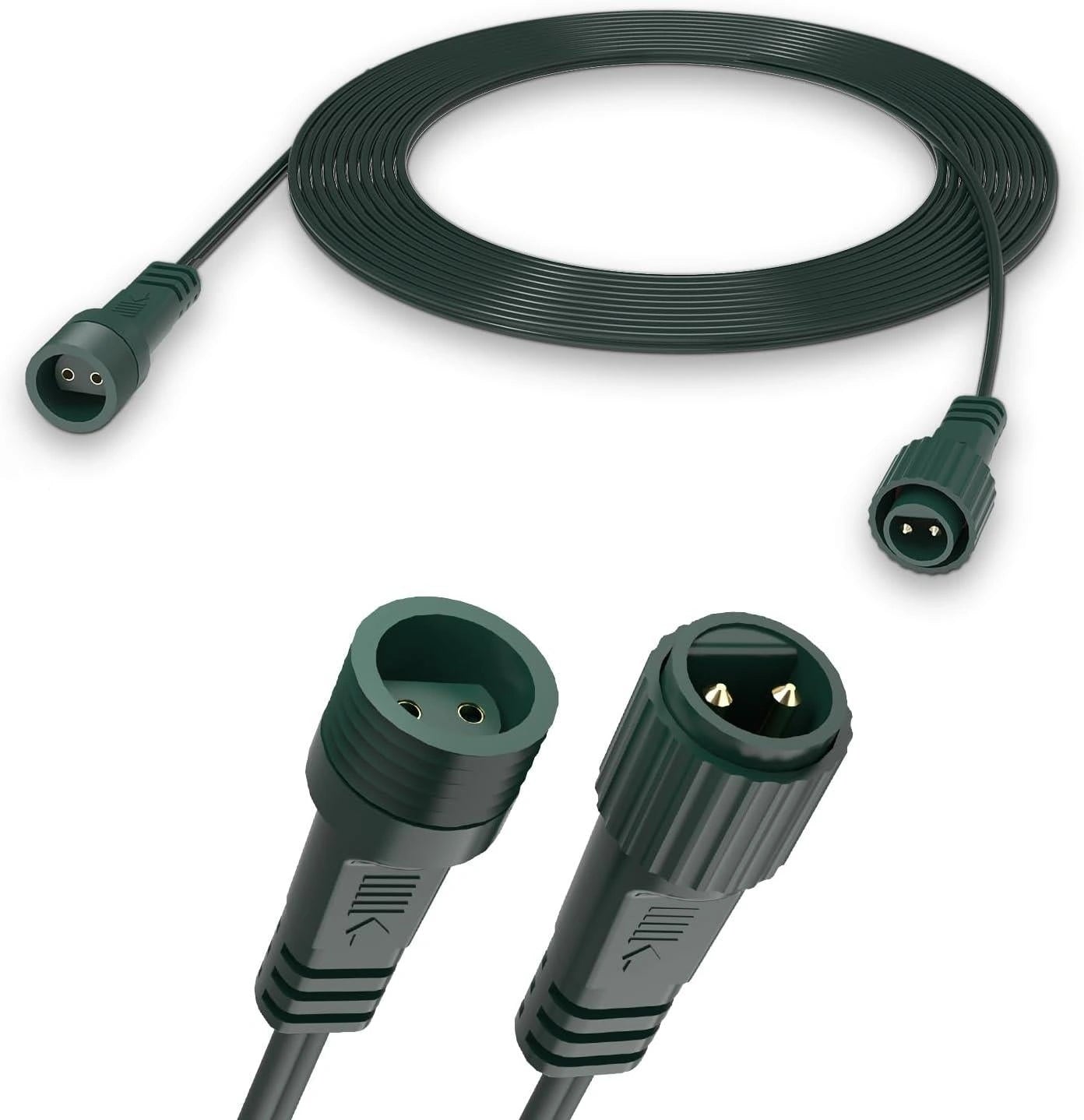 5M Extension Cable 2 Pin LED Connector G40 Globe Outdoor Festoon Christmas Light