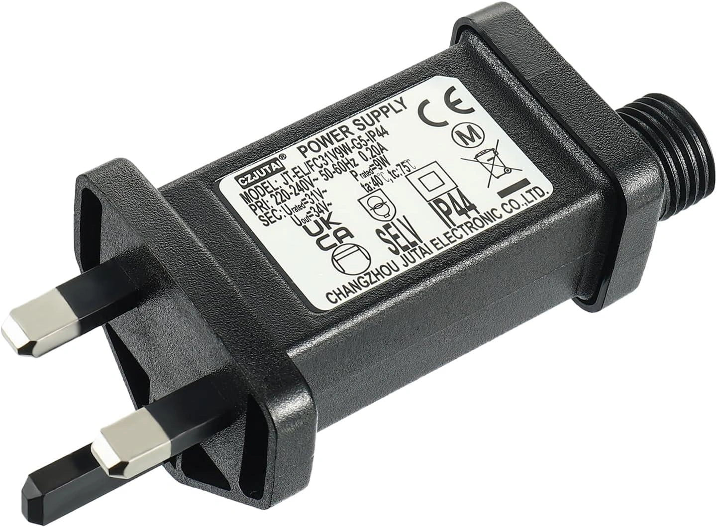 Transformer Plug for Christmas Lights 31v/9W Adapter with Timer Function, 8 Light Modes, Memory Function, IP44