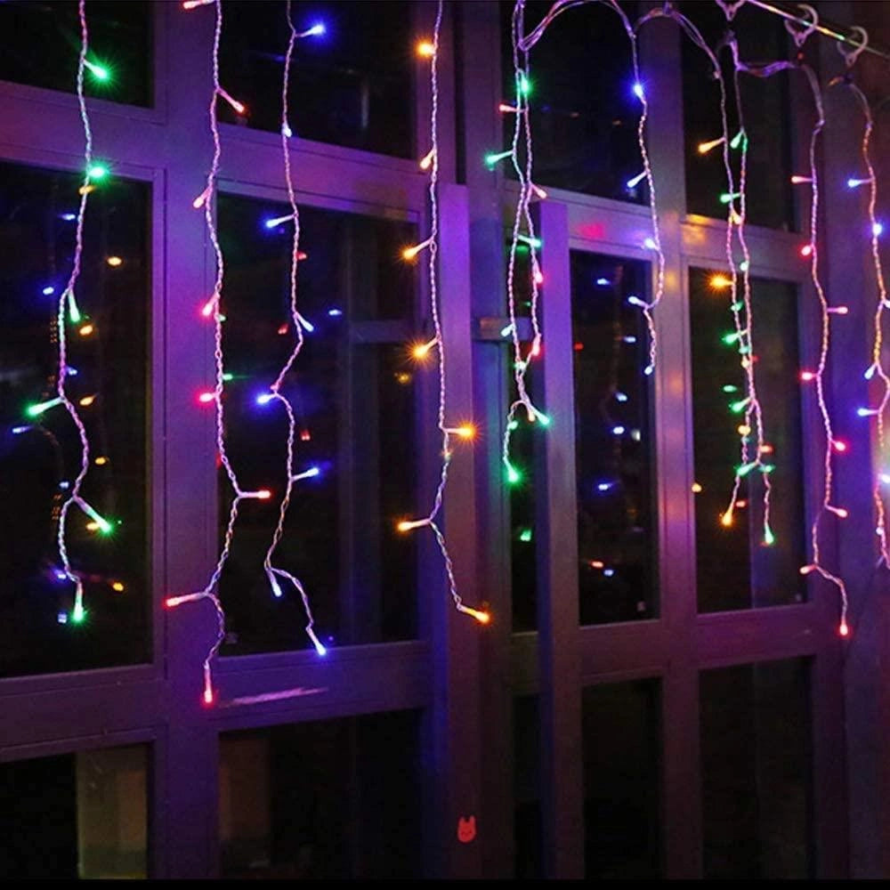 Christmas 240 LED Lights Snowing Chaser Icicle Bright Party Wedding Xmas Outdoor