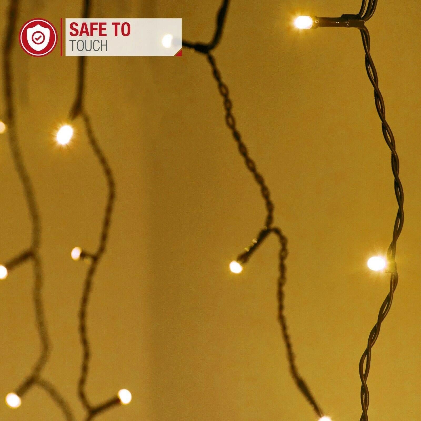 240LED Waterfall Icicle Light Outdoor Connectable Snowing Chaser Xmas Home Decor