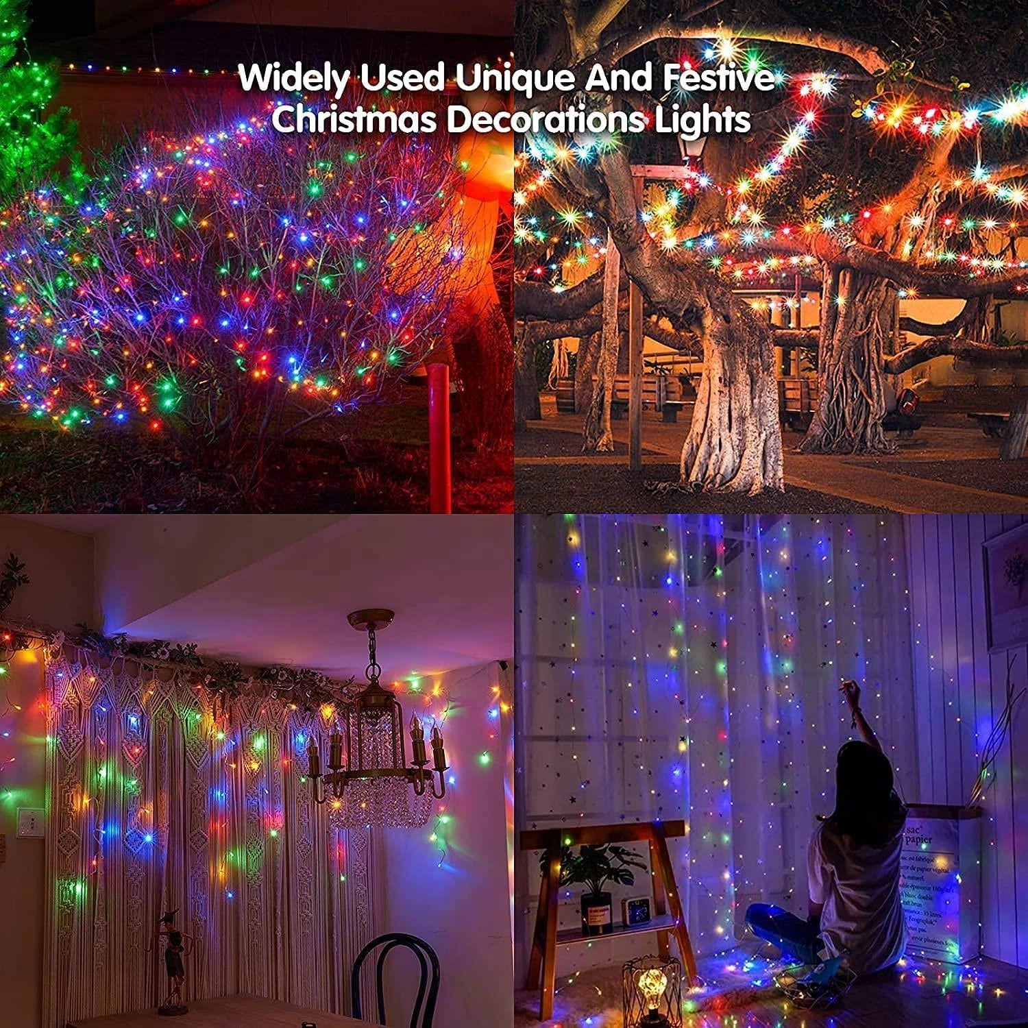 Christmas 480 LED Lights Snowing Chaser Icicle Bright Party Wedding Xmas Outdoor