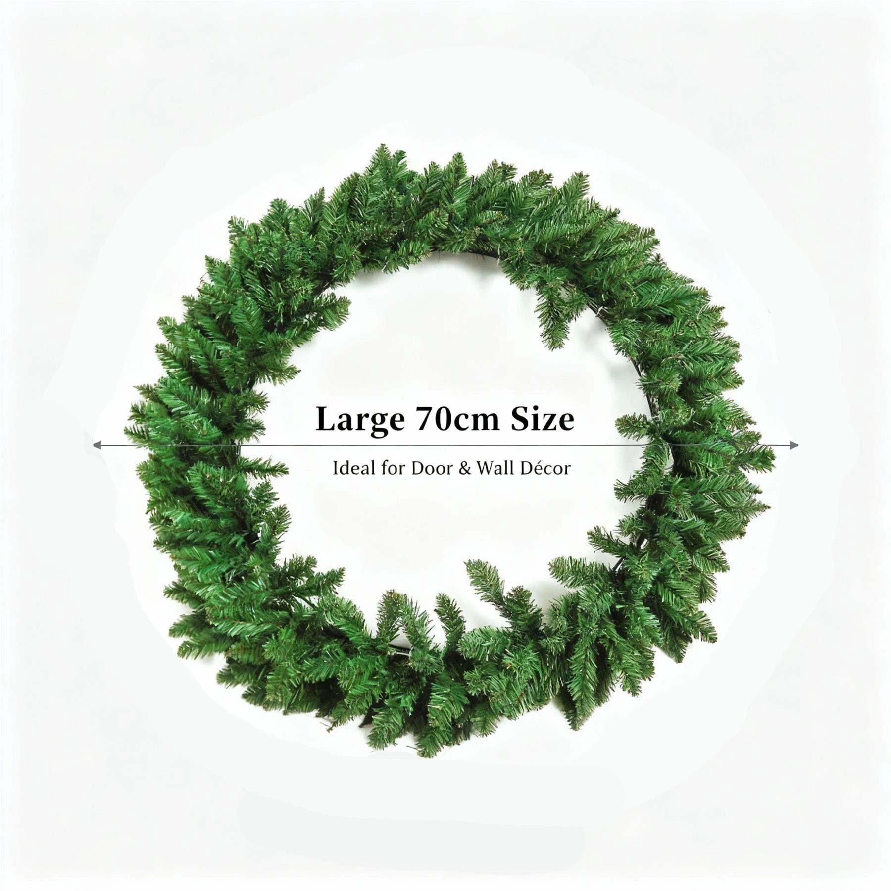 70cm Green Imperial Wreath 260 Tips
