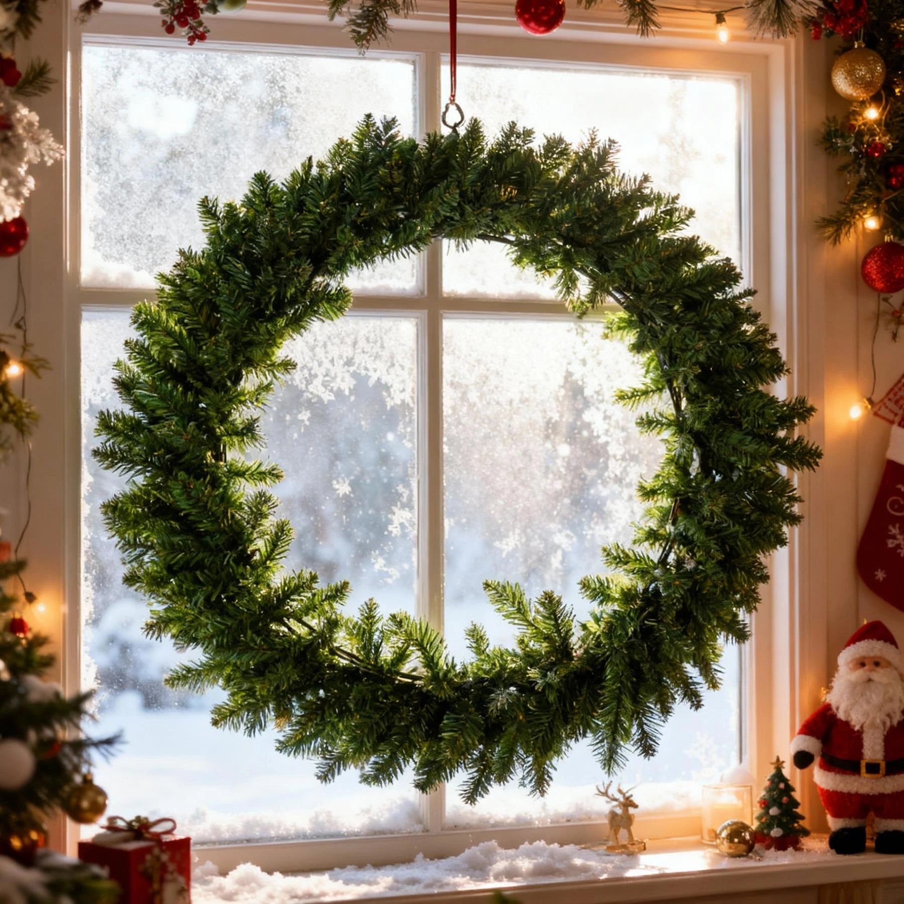 70cm Green Imperial Wreath 260 Tips