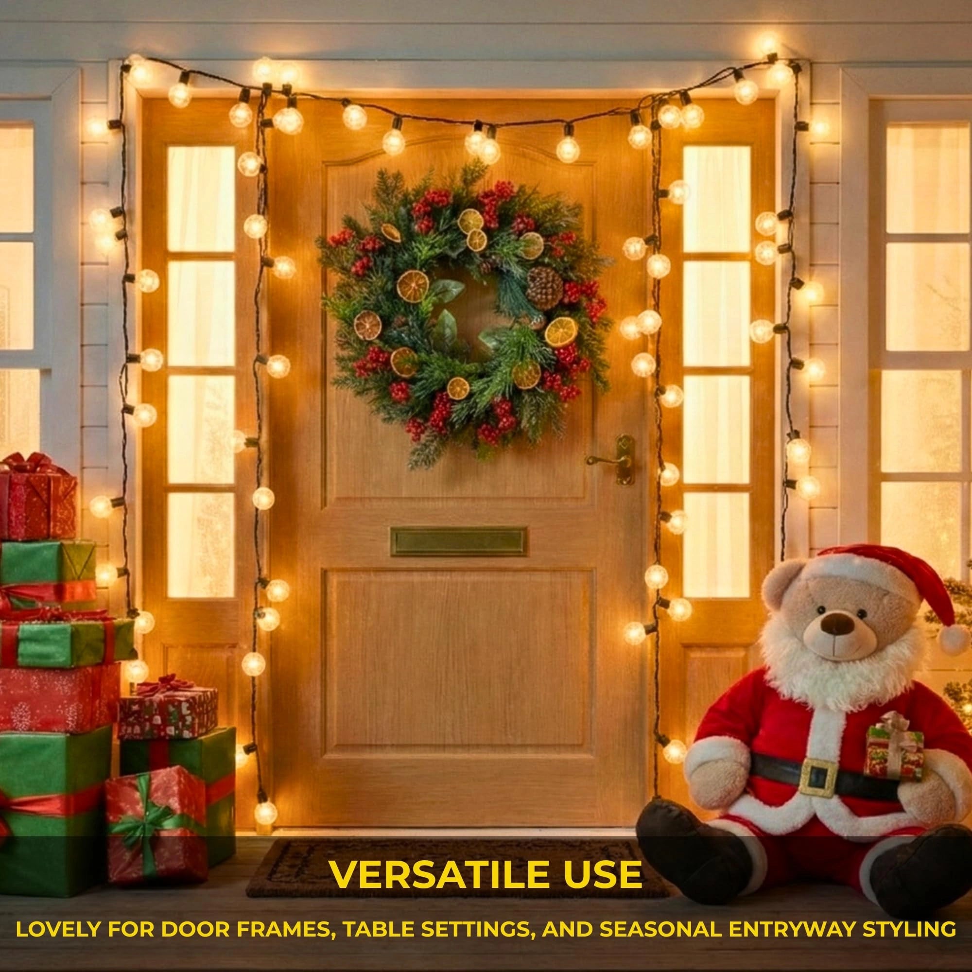 24 Inch Orange With Berry Wreath